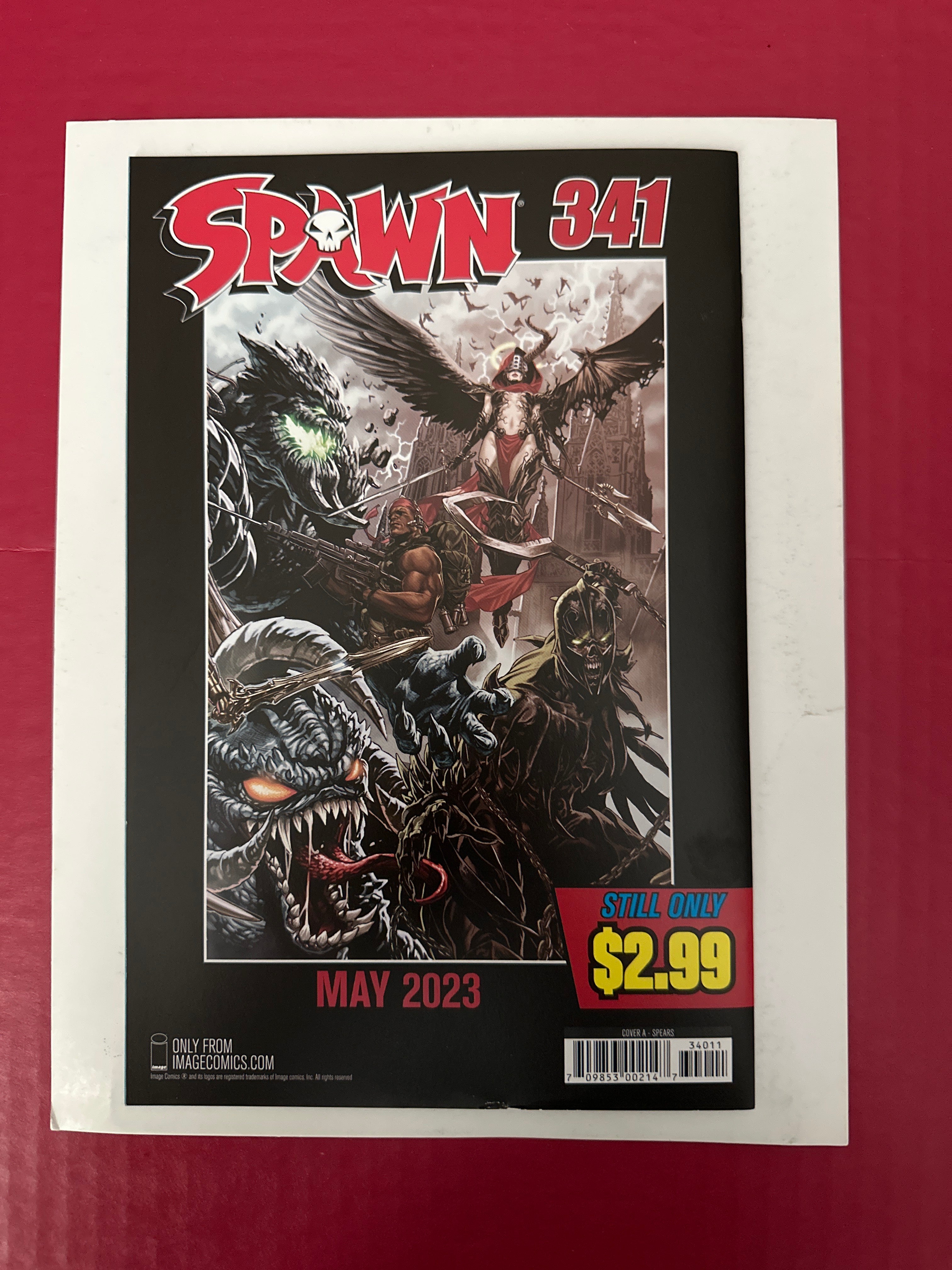 Spawn #340A (2023) Origin & 2nd cameo app. Cataclysm, 1st cameo app. Korvox by Ugly Monkey Comics