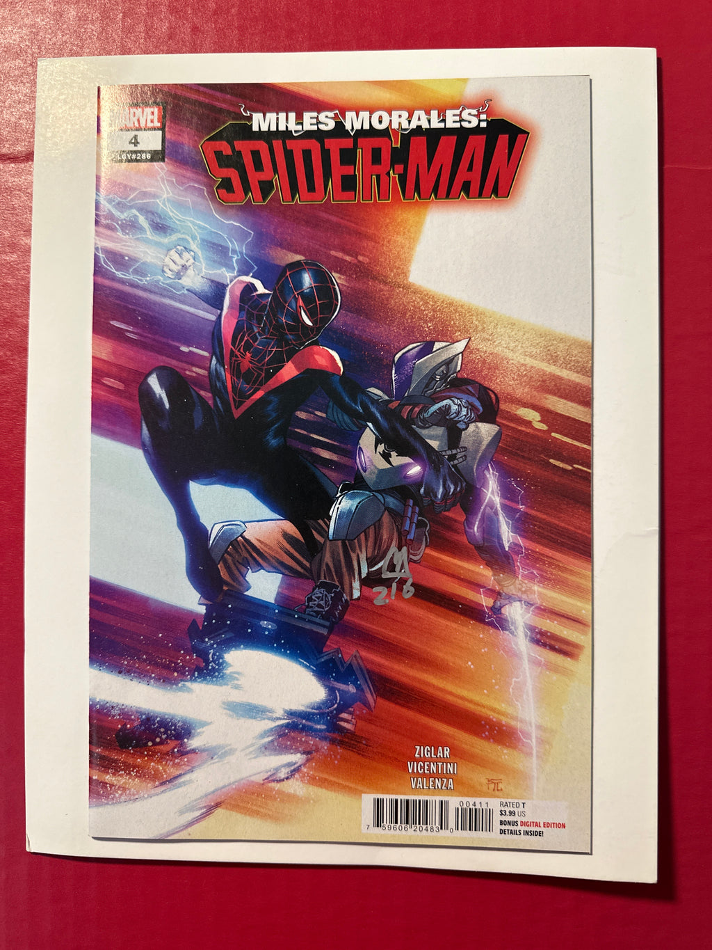 Miles Morales: Spider-Man, Vol. 2 #4 (2023) Key Signed by Cody Ziglar by Ugly Monkey Comics