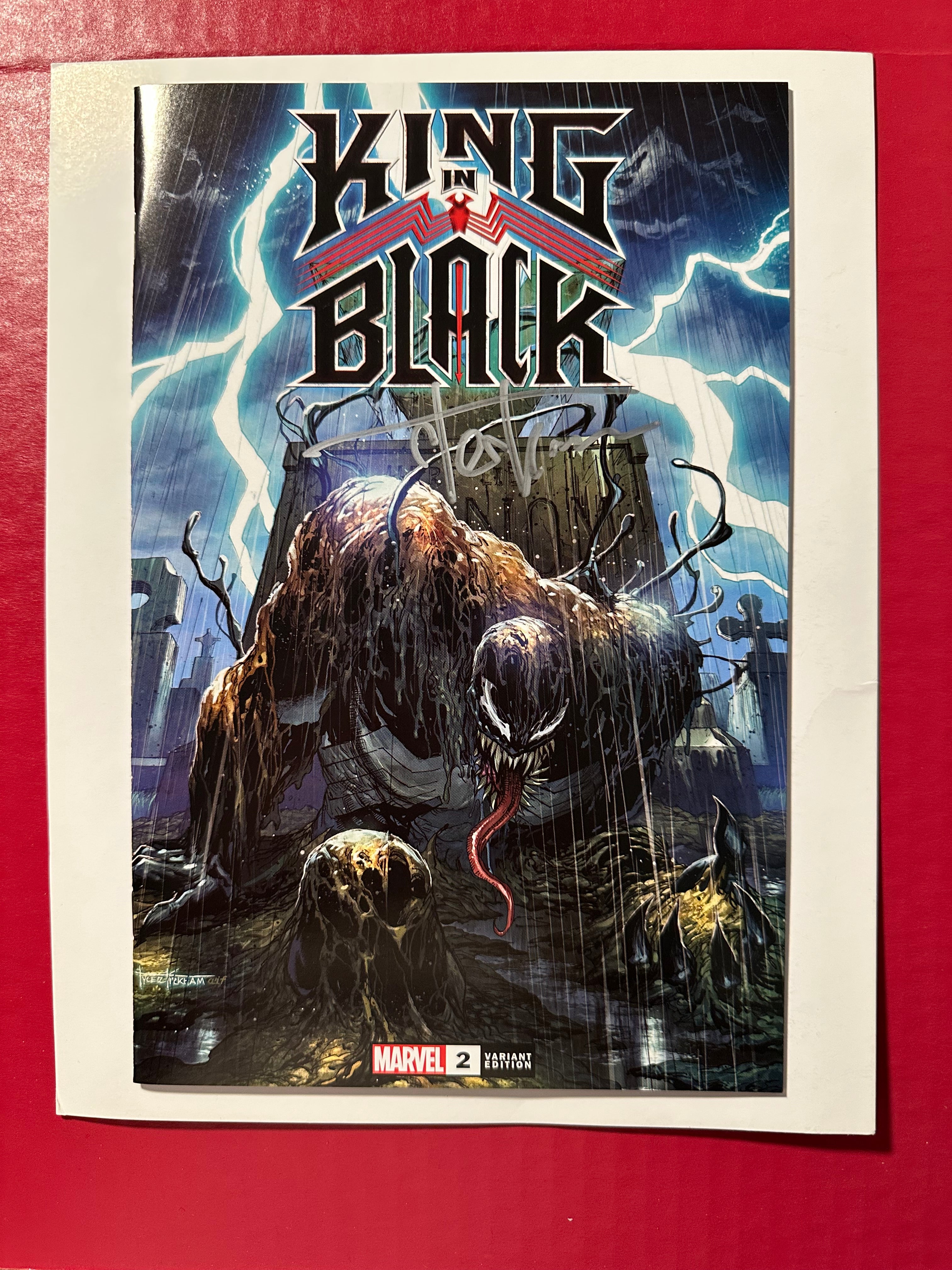 King in Black #1 (2021) KEY Unknown Comics Kirkham Variant Signed by Tyler Kirham