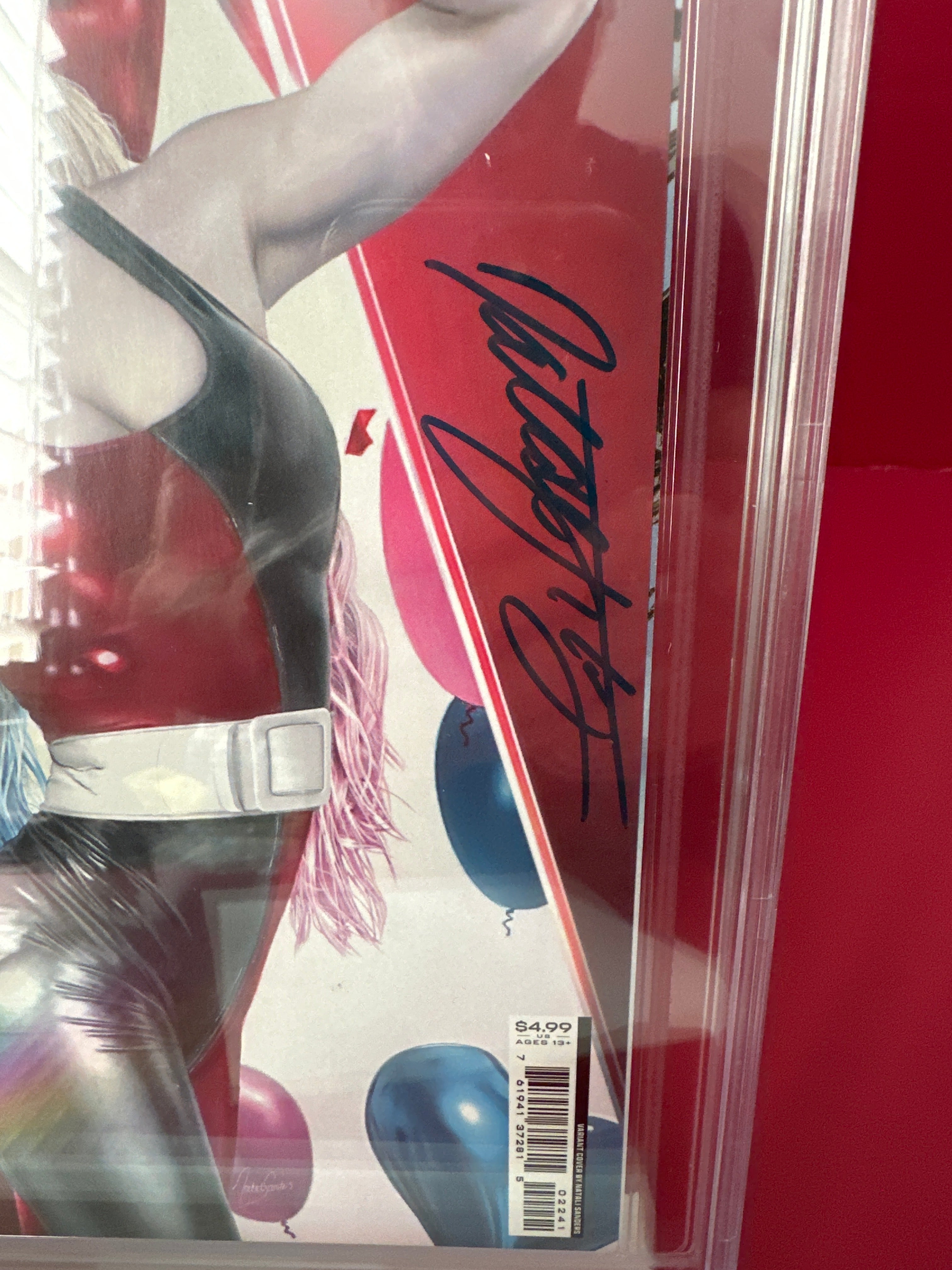 Harley Quinn #22 CBCS 9.6 Witness Signature Natali Sanders by Ugly Monkey Comics