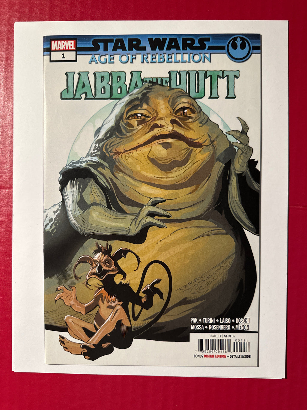 Star Wars Age of Rebellion Jabba the Hutt Marvel Comics 2019 by Ugly Monkey Comics