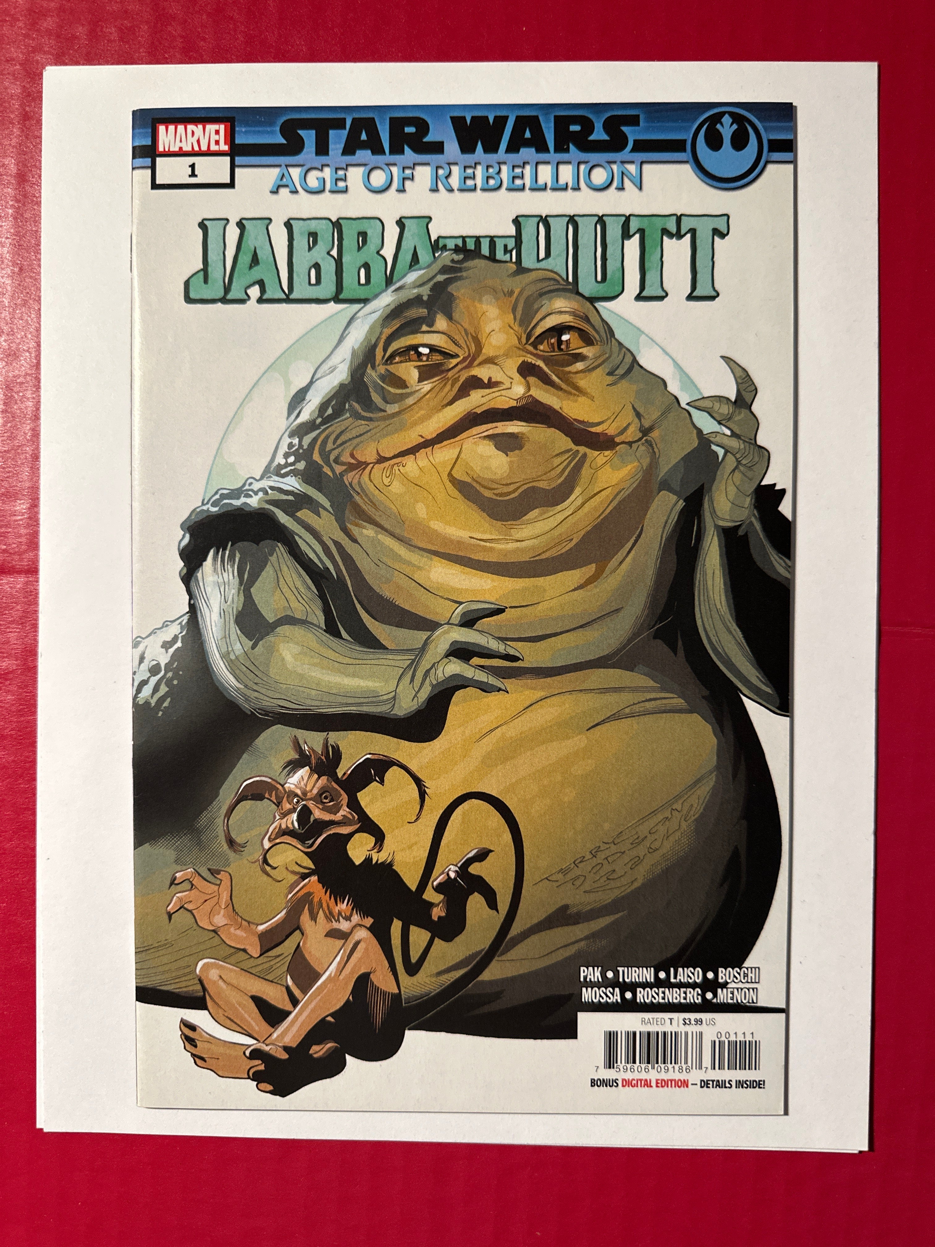 Star Wars Age of Rebellion Jabba the Hutt Marvel Comics 2019 by Ugly Monkey Comics