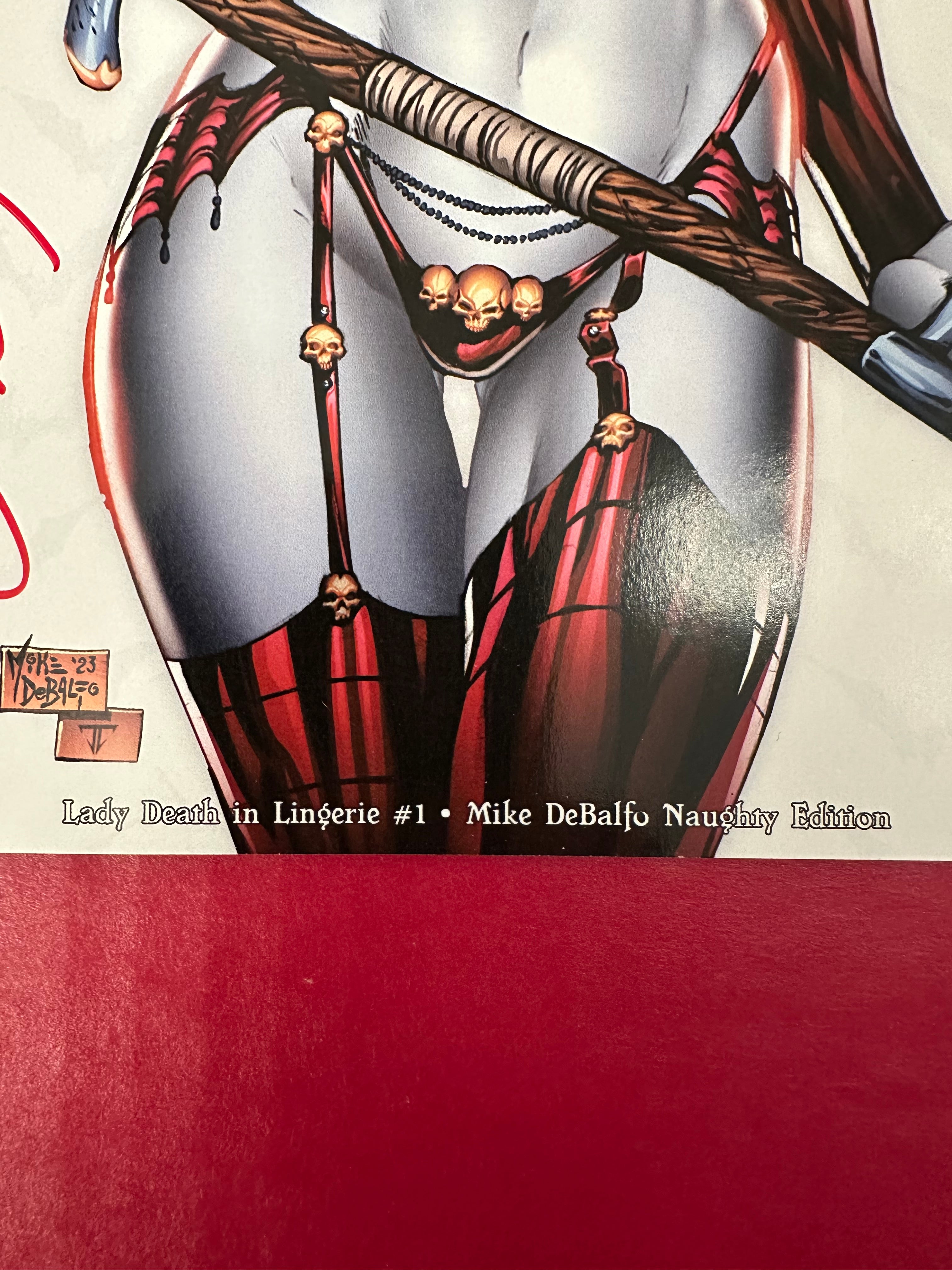 Lady Death in Lingerie #1 (1995) Mike DeBalfo Edition (Ltd. 150) Signed by Mike DeBalfo by Ugly Monkey Comics