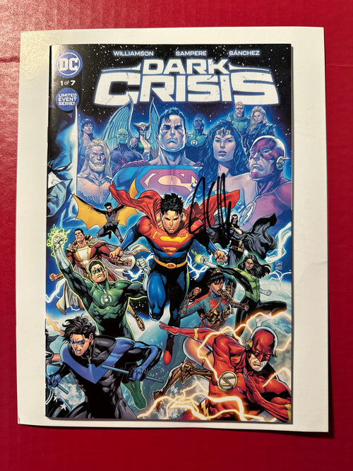 Dark Crisis, Vol. 1 #1 (2022) Regular Daniel Sampere Wraparound Cover Signed by Joshua Williamson by Ugly Monkey Comics