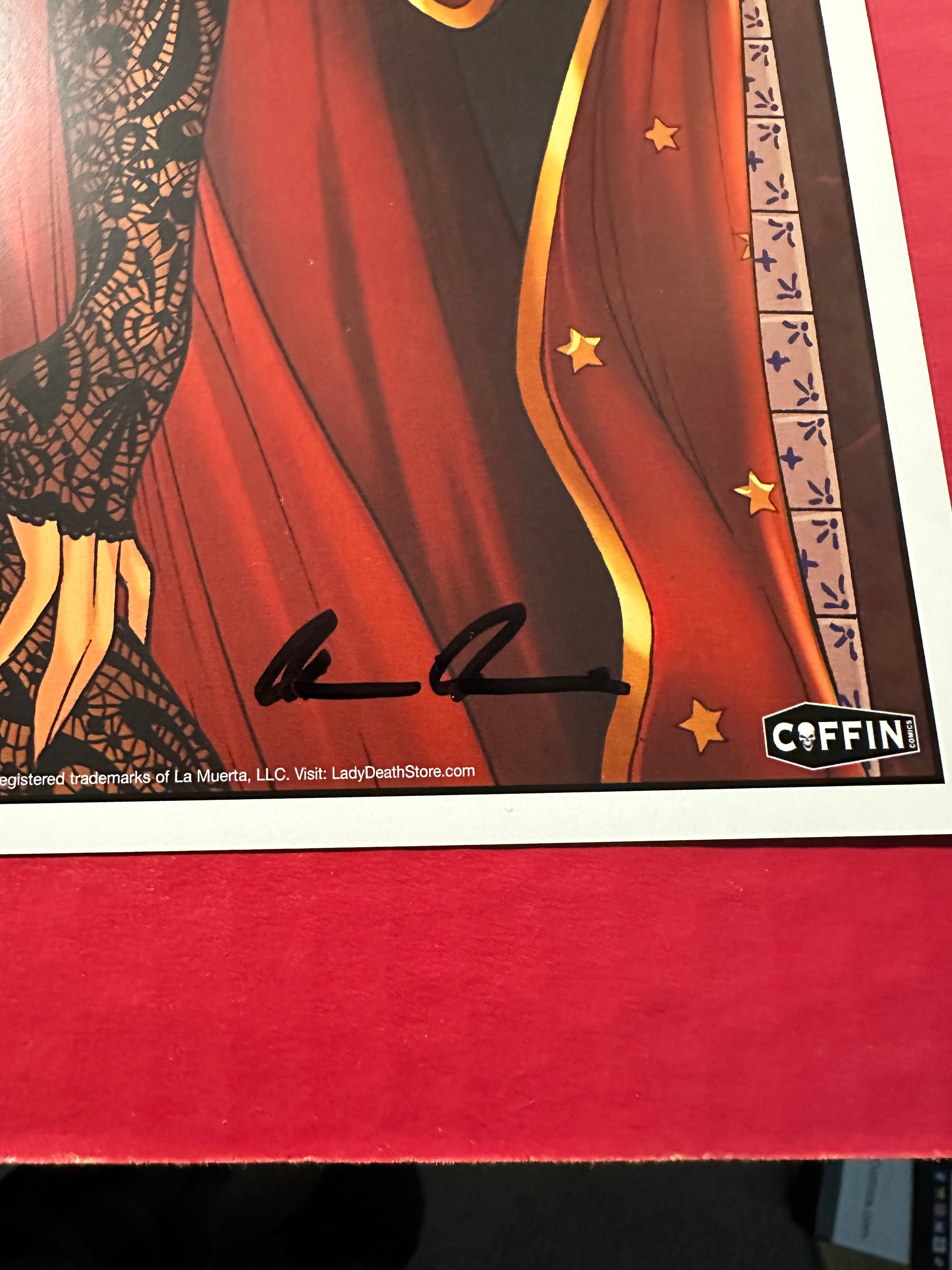 La Muerta: Retaliation Sorah Suhng Naughty Edition 11x17 Poster Signed by Sorah Suhng and Brian Pulido