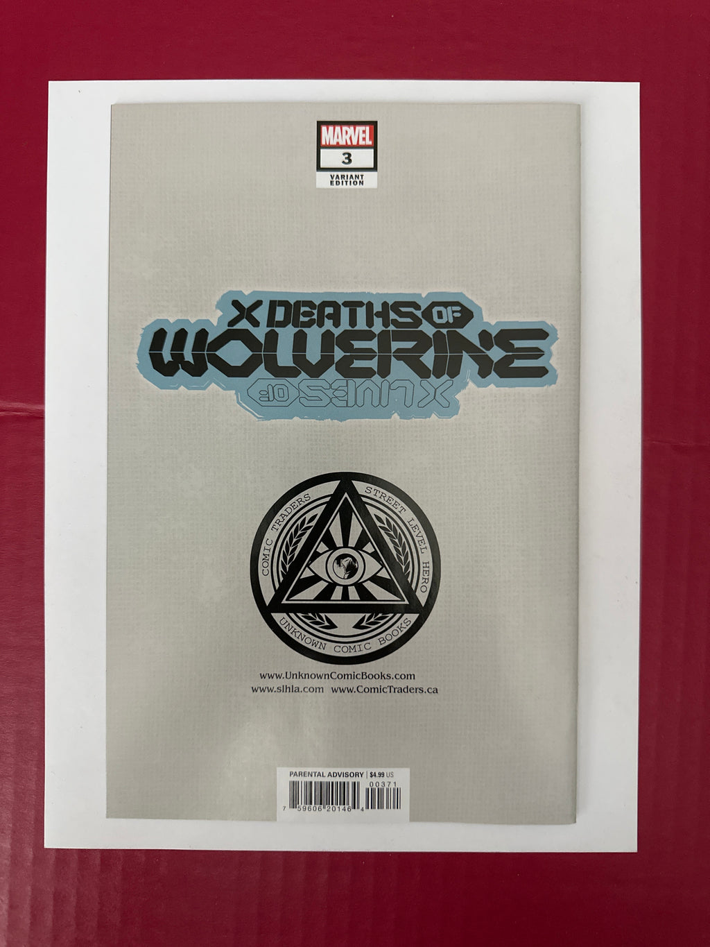 X Deaths of Wolverine #3 (Marvel Comics 2022) Exclusive Alan Quah Trade Dress Variant by Ugly Monkey Comics