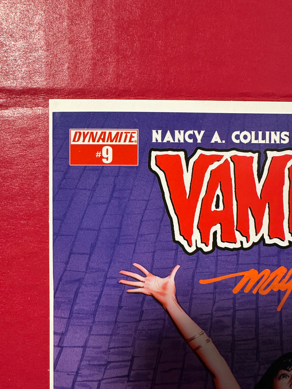 Vampirella, Vol. 2 (Dynamite Entertainment) #9 (2015) Signed by Cover Artist Mike Mayhew by Ugly Monkey Comics
