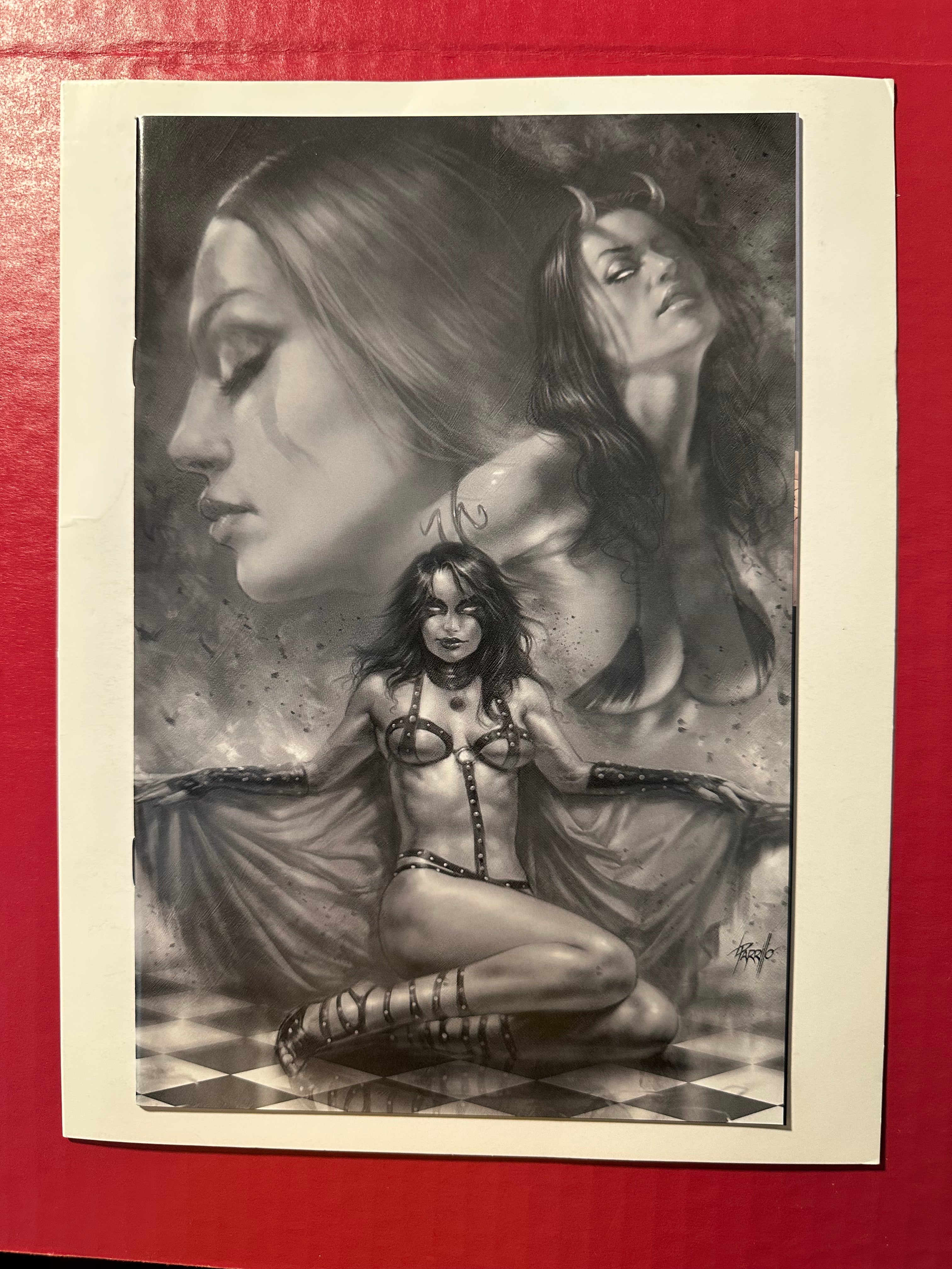 Red Sonja: Age of Chaos #2 (2020) Parrillo Black & White Virgin Variant by Ugly Monkey Comics