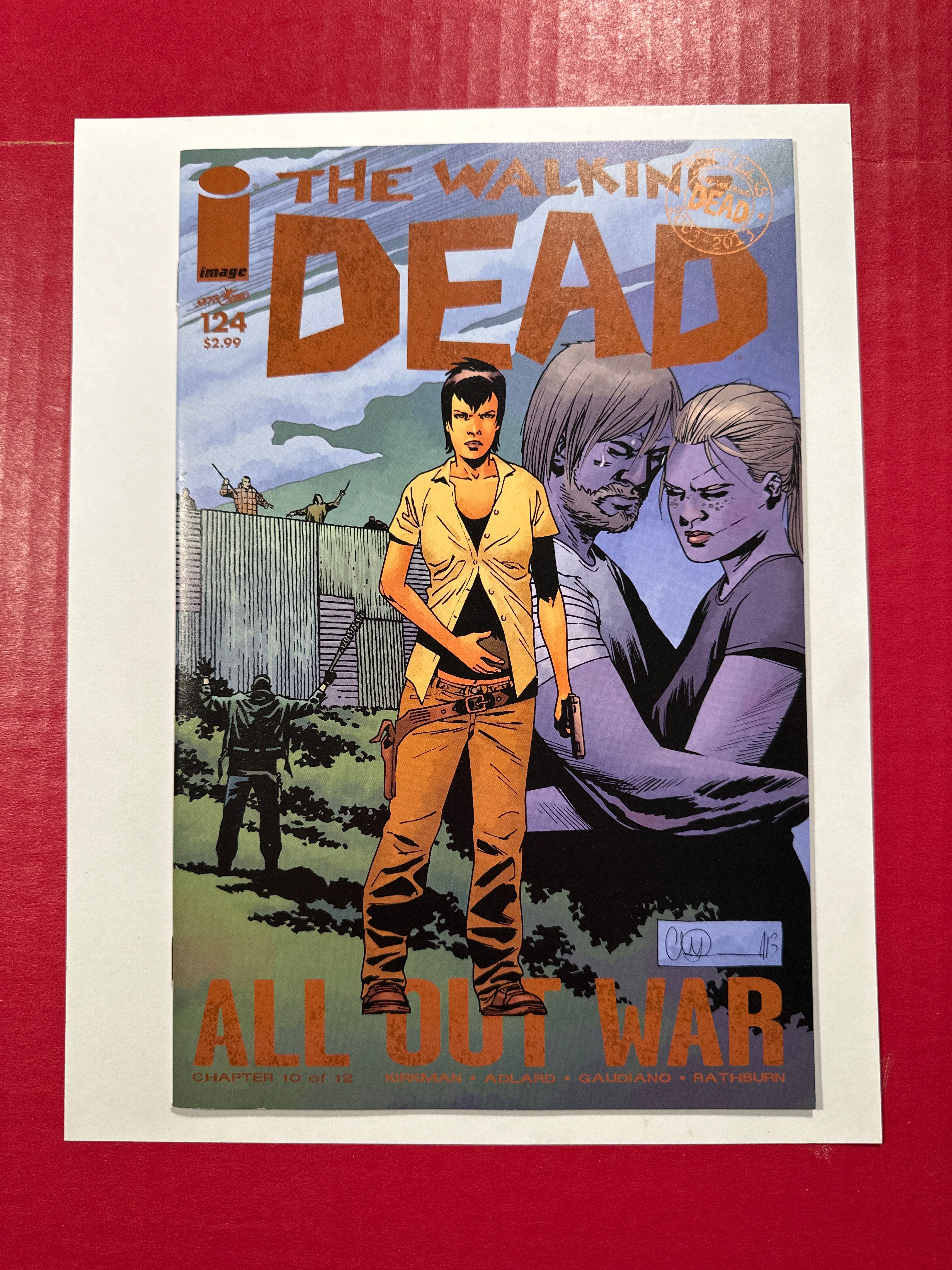 The Walking Dead #124 (Image Comics 2014) Charlie Adlard & Dave Stewart Cover by Ugly Monkey Comics