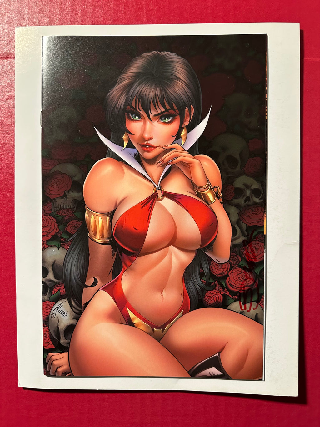 Vampirella: Dark Reflections #5AD Signed Sorah Suhng NYCC Virgin Exclusive Variant with COA by Ugly Monkey Comics