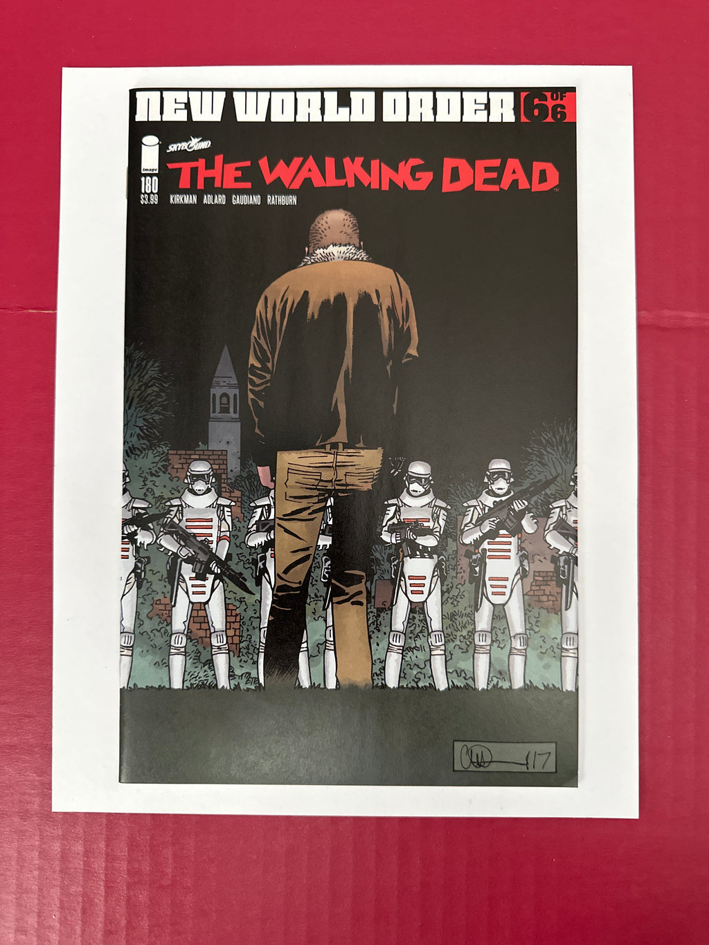 The Walking Dead #180 (Image Comics 2018) Charlie Adlard & Dave Stewart Cover by Ugly Monkey Comics