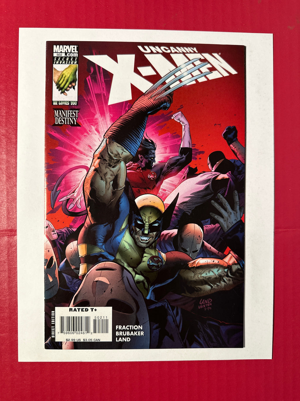 The Uncanny X-Men, Vol. 1 #502 (Marvel Comics 2008) Greg Land Regular by Ugly Monkey Comics