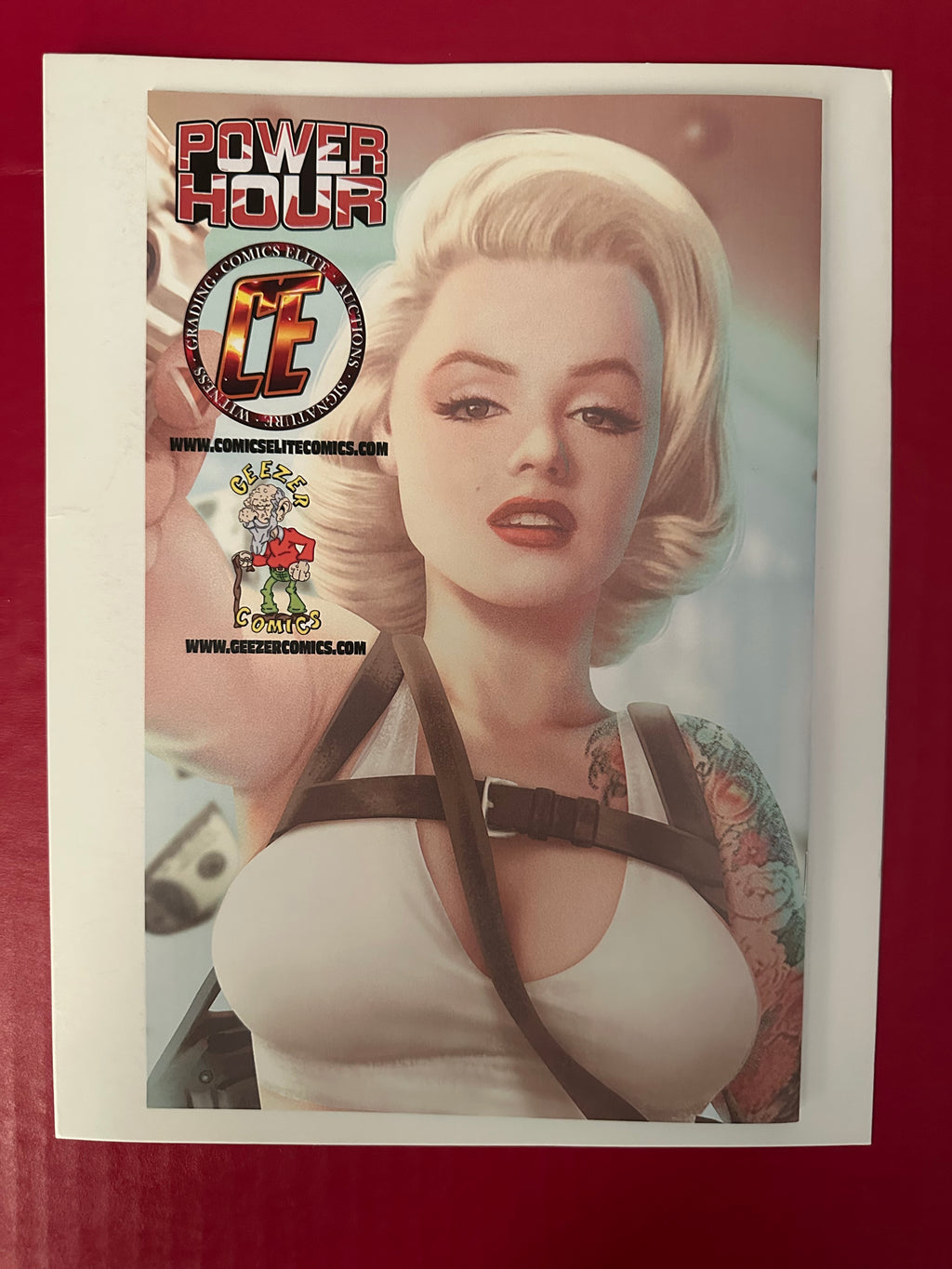 Power Hour #1FD (2022) Marilyn Monroe Gangster Sydney Augusto Exclusive Topless Undies Variant by Ugly Monkey Comics