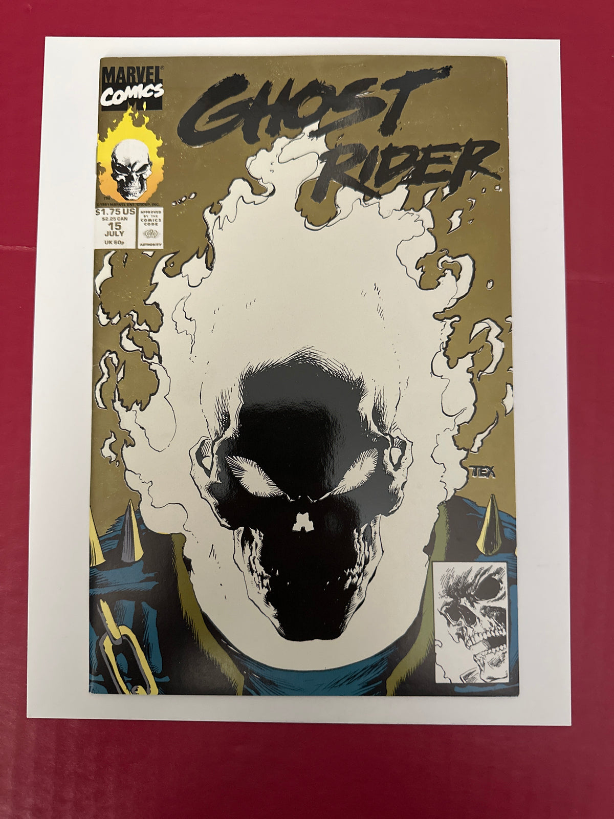 Ghost Rider, Vol. 2 (1990-1998) #15C (Marvel Comics 1991) 1st Glow-in-the-Dark comic cover by Ugly Monkey Comics