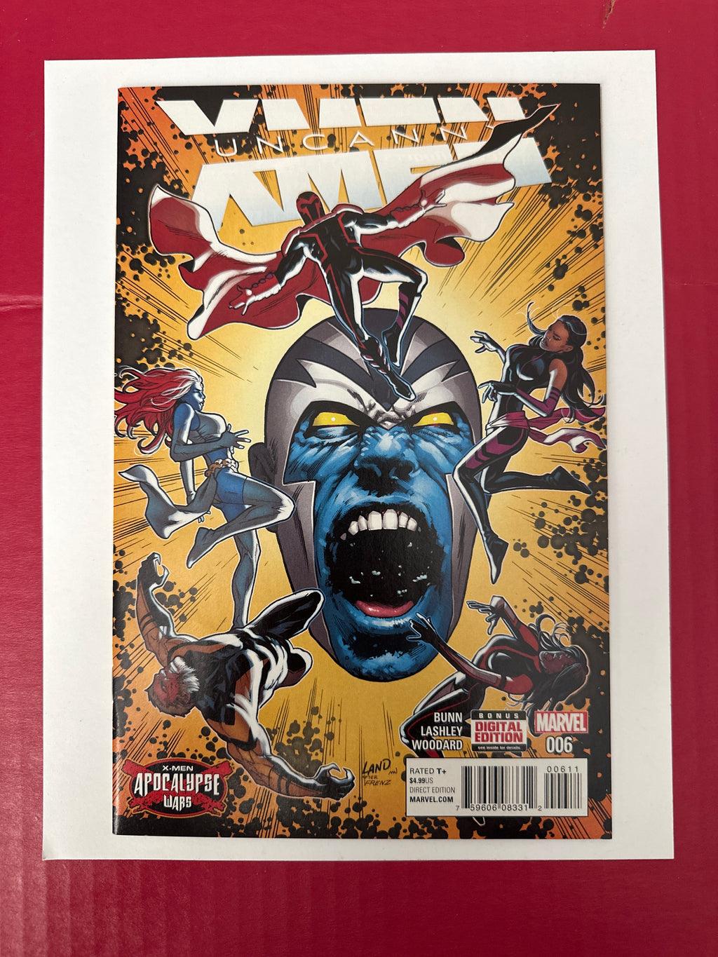 Uncanny X-Men, Vol. 4 #6A (Marvel Comics 2016) Greg Land Regular Cover by Ugly Monkey Comics