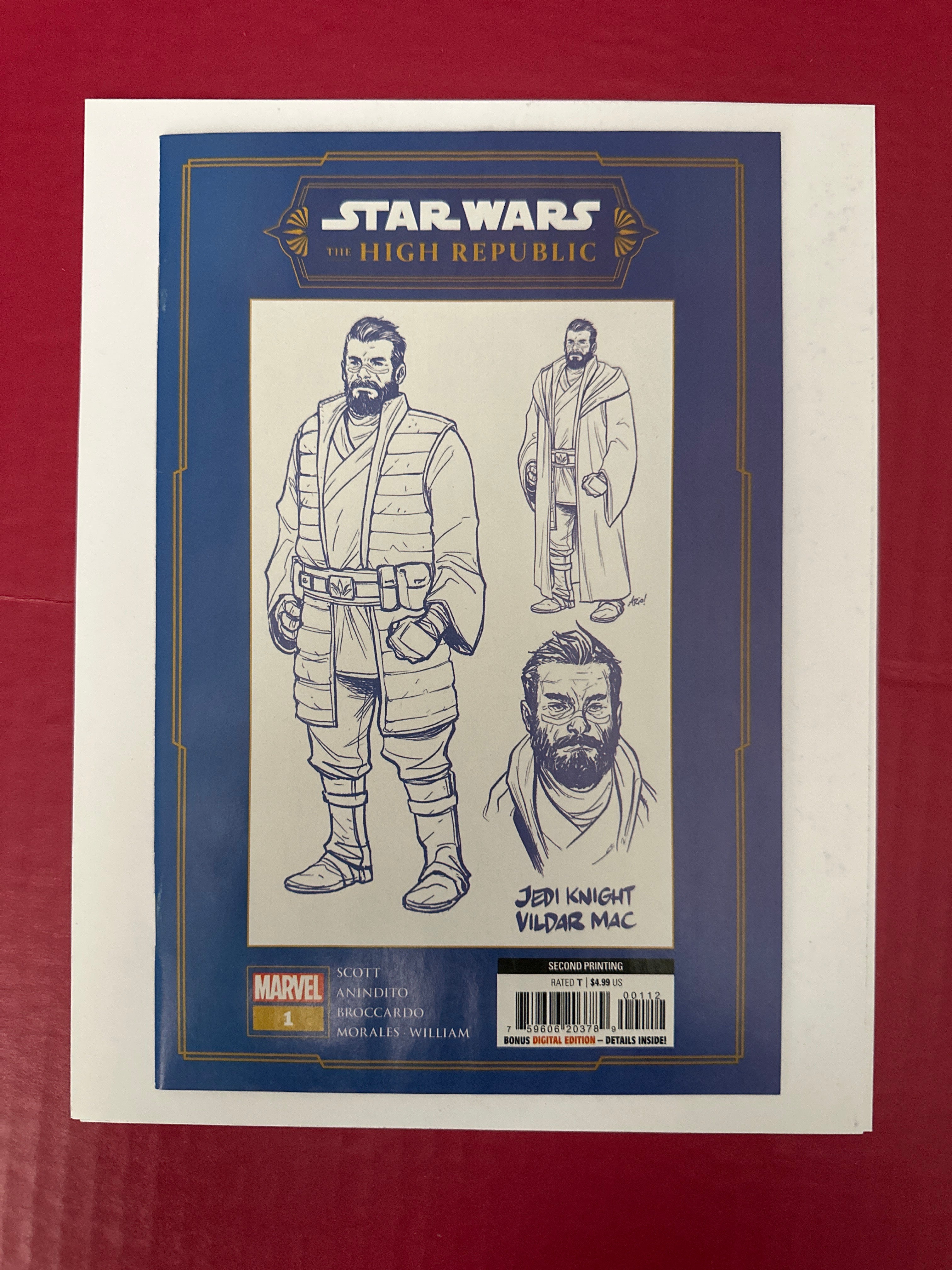 Star Wars: The High Republic, Vol. 2 #1R (Marvel Comics 2022) 1st app. Matthea Cathley, 1st app. Tey Sirrek, 1st app. Vildar Mac by Ugly Monkey Comics