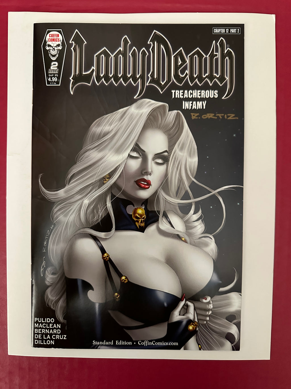 Lady Death: Treacherous Infamy #2 (2021) Signed by Richard Ortiz by Ugly Monkey Comics