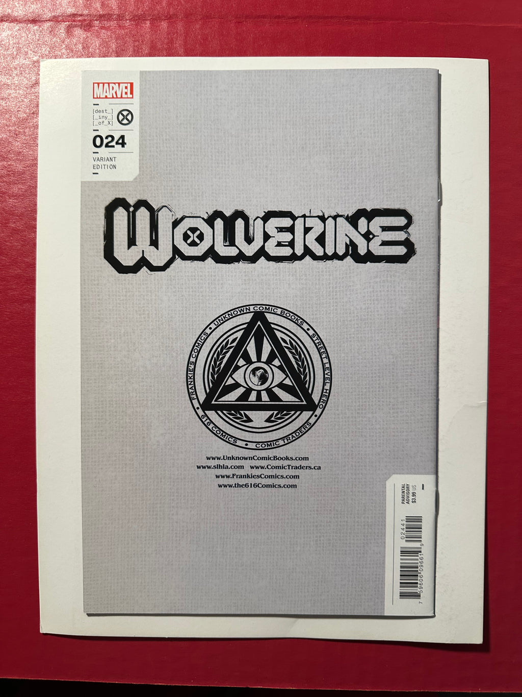Wolverine, Vol. 7 #24 (2022) Exclusive Tony Daniel Virgin Variant by Ugly Monkey Comics