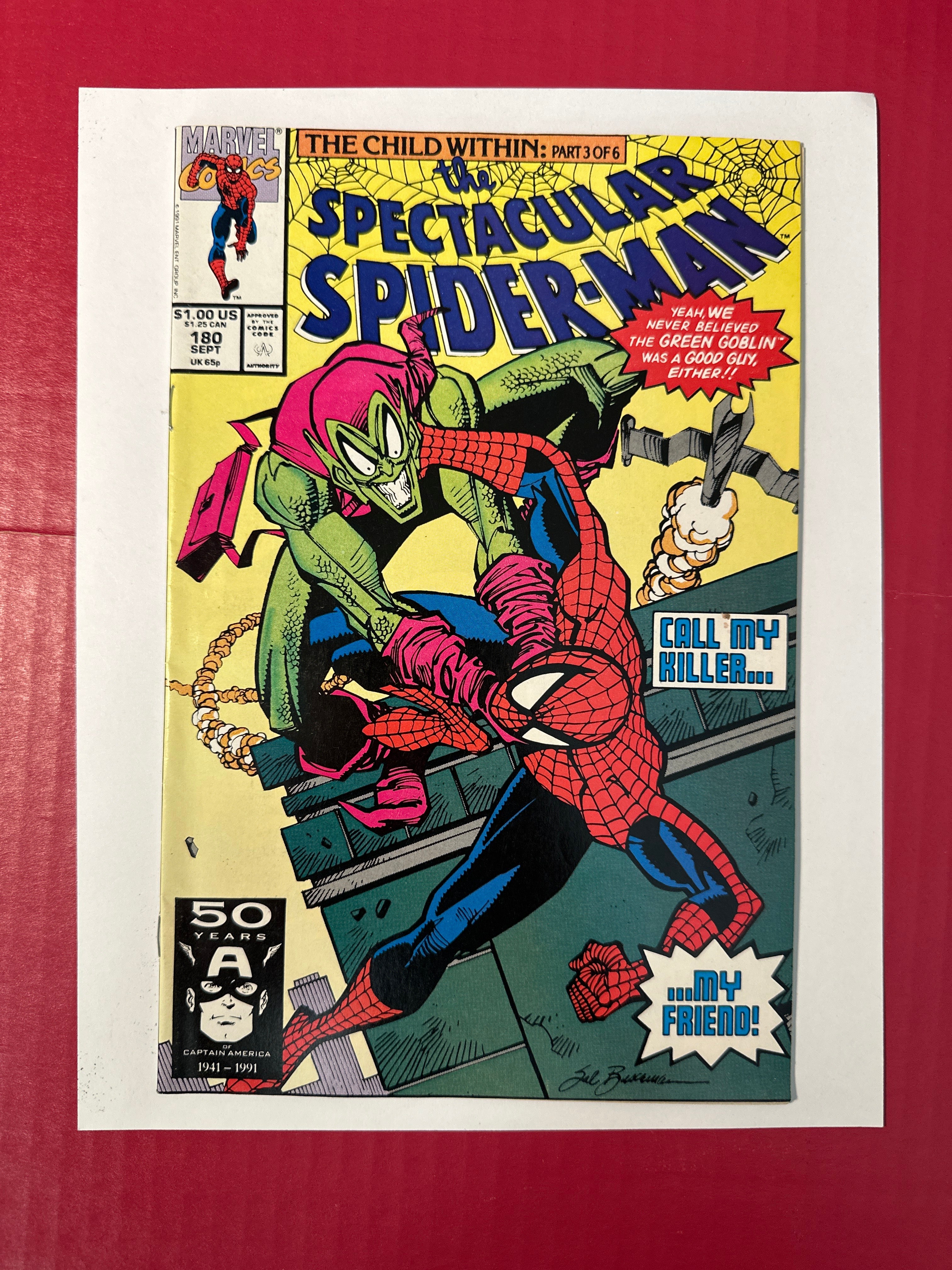 The Spectacular Spider-Man, Vol. 1 #180 (Marvel Comics 1991) Direct Edition by Ugly Monkey Comics