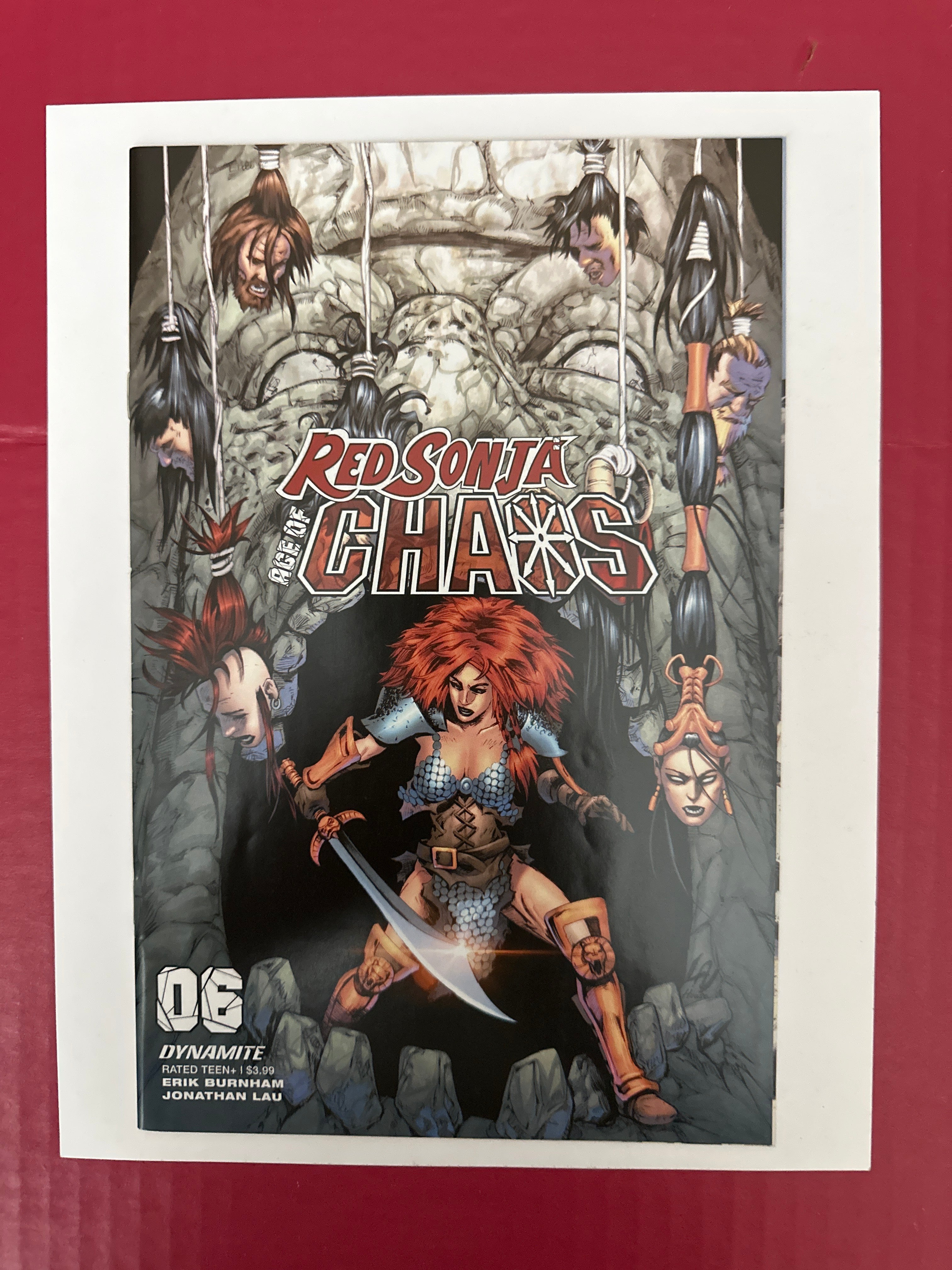 Red Sonja: Age of Chaos #6U (Dynamite Entertainment 2020) Lau Bonus FOC Variant by Ugly Monkey Comics