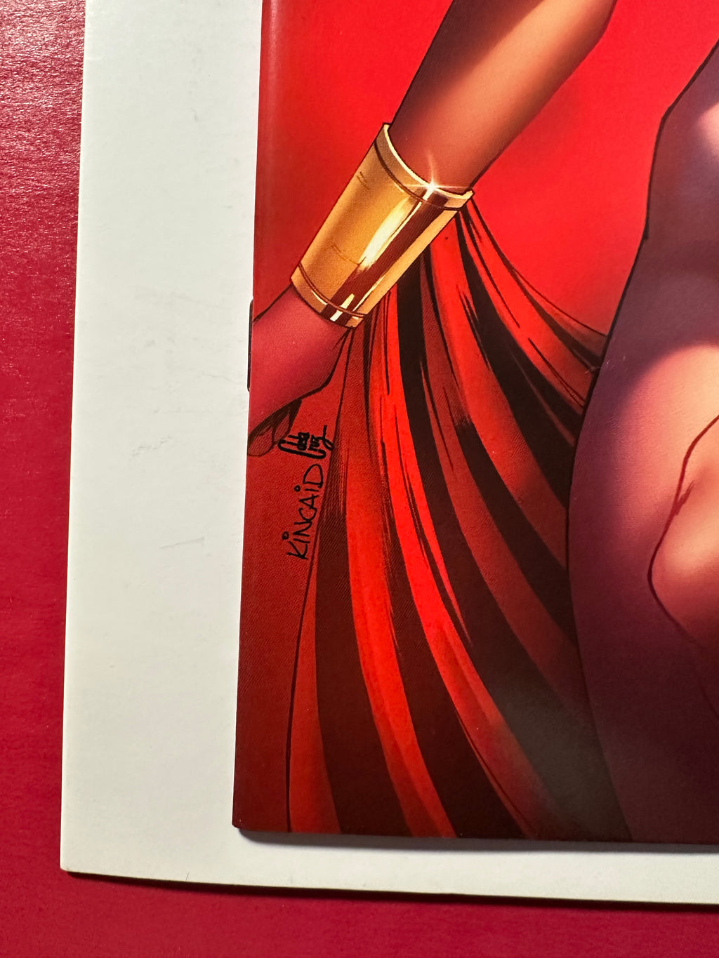 Vampirella vs. The Superpowers #1 (2023) Signed by Ryan Kincaid Virgin Variant by Ugly Monkey Comics