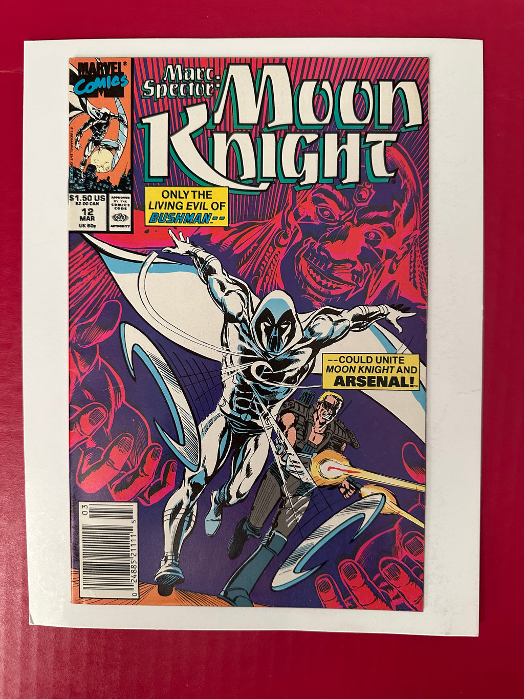 Marc Spector: Moon Knight #12 (1990) Newsstand by Ugly Monkey Comics