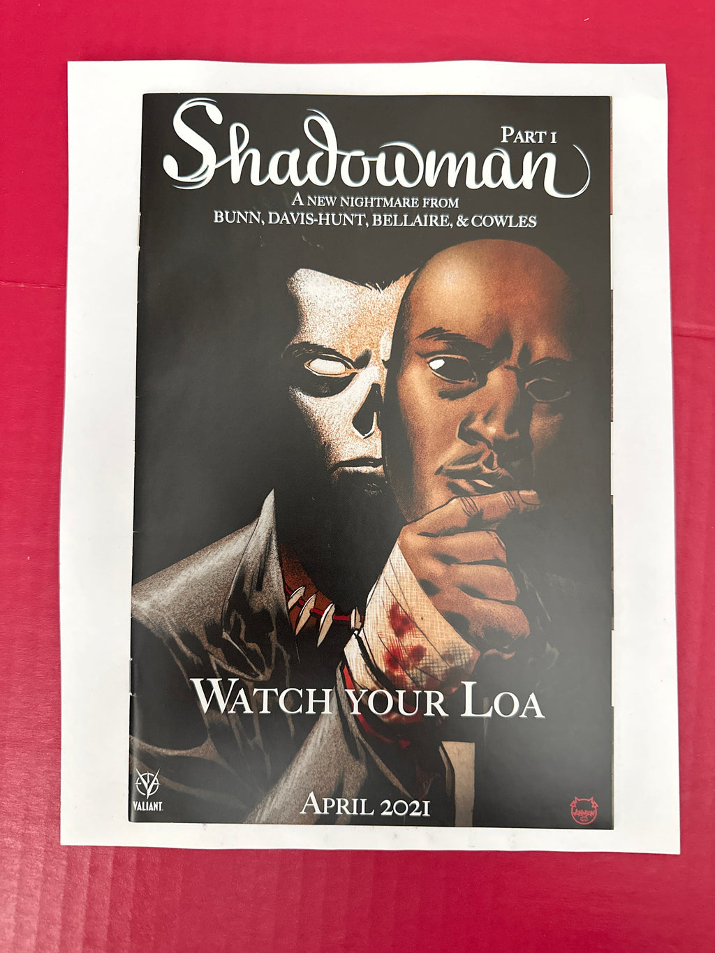 Shadowman, Vol. 6 #1 (Valiant Entertainment 2021) Horror Movie Poster Variant by Ugly Monkey Comics