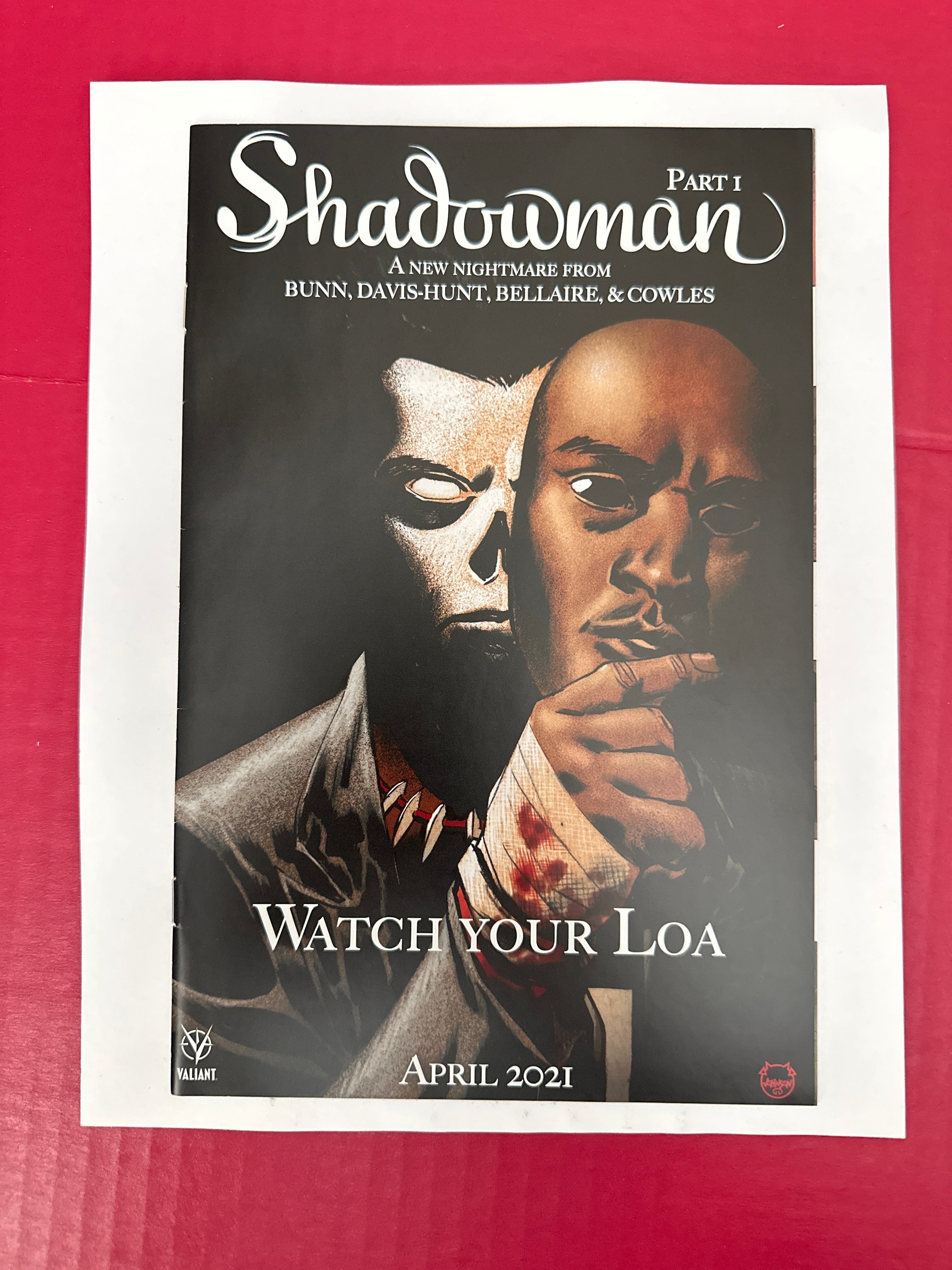 Shadowman, Vol. 6 #1 (Valiant Entertainment 2021) Horror Movie Poster Variant by Ugly Monkey Comics