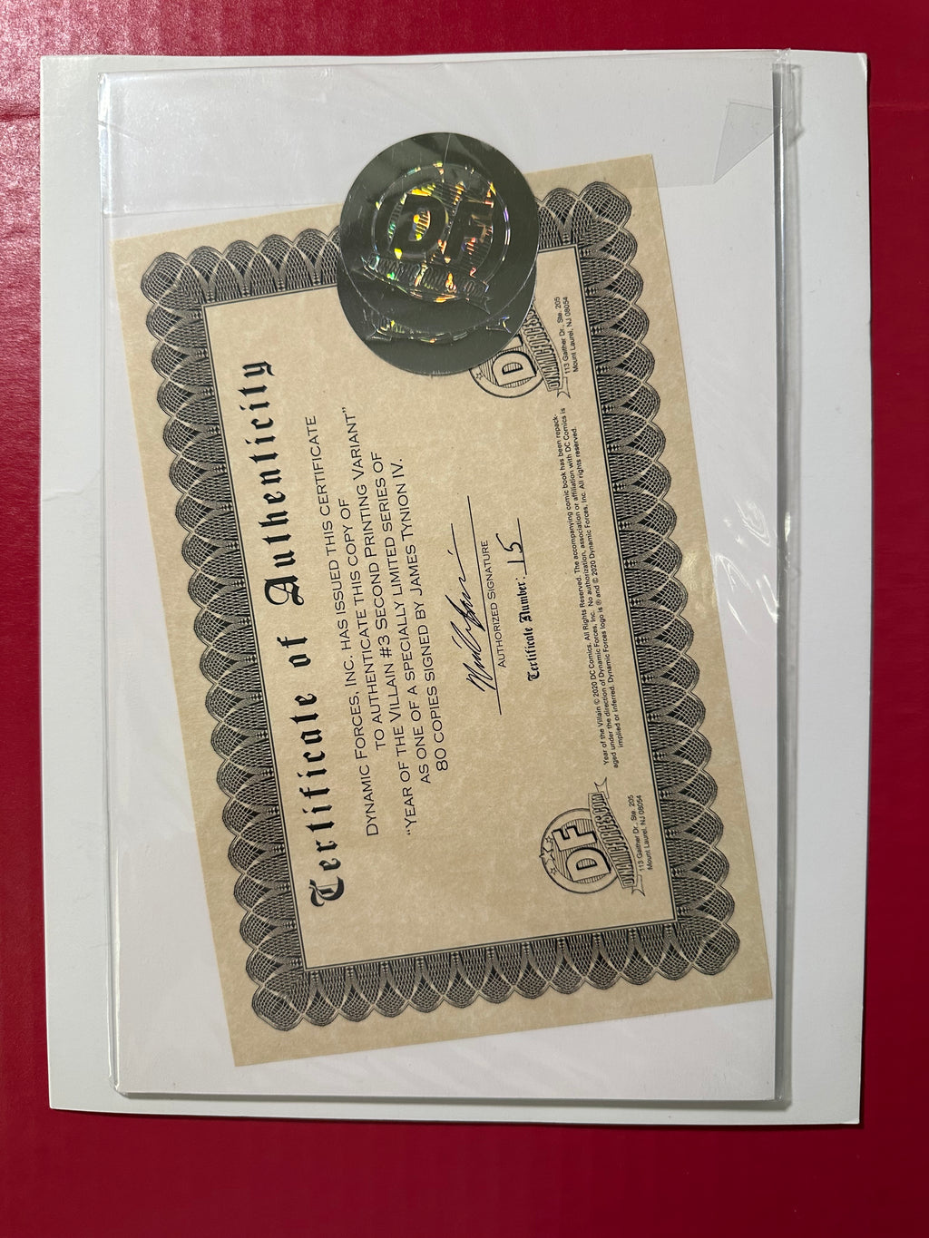 Year Of The Villain: Hell Arisen #3 Second Printing Key Signed with COA by Ugly Monkey Comics