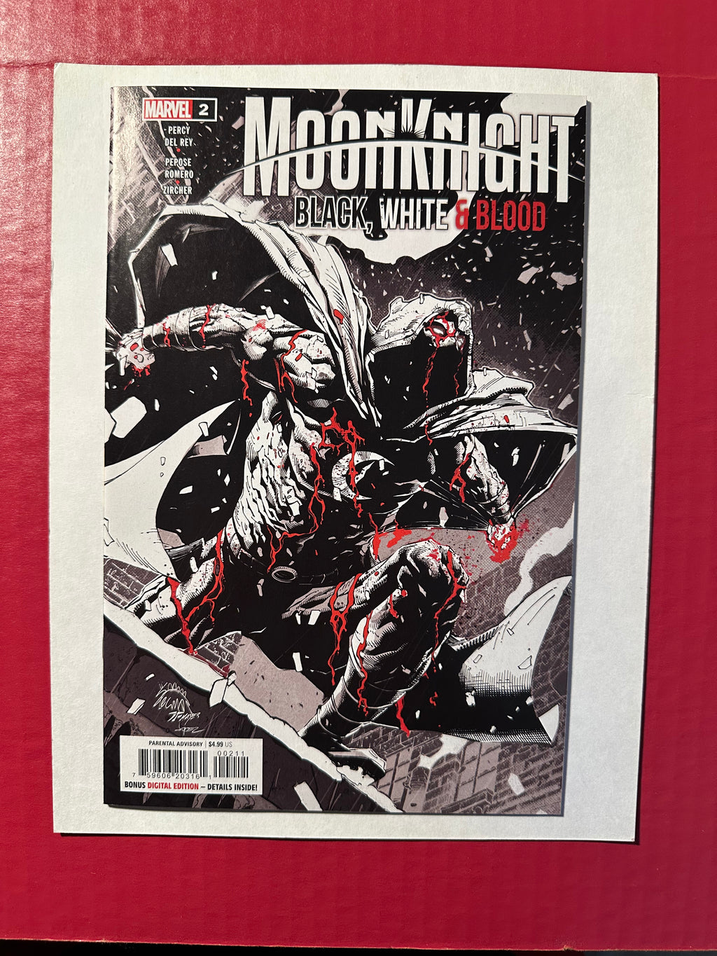 Moon Knight: Black, White & Blood #2 (2022) by Ugly Monkey Comics