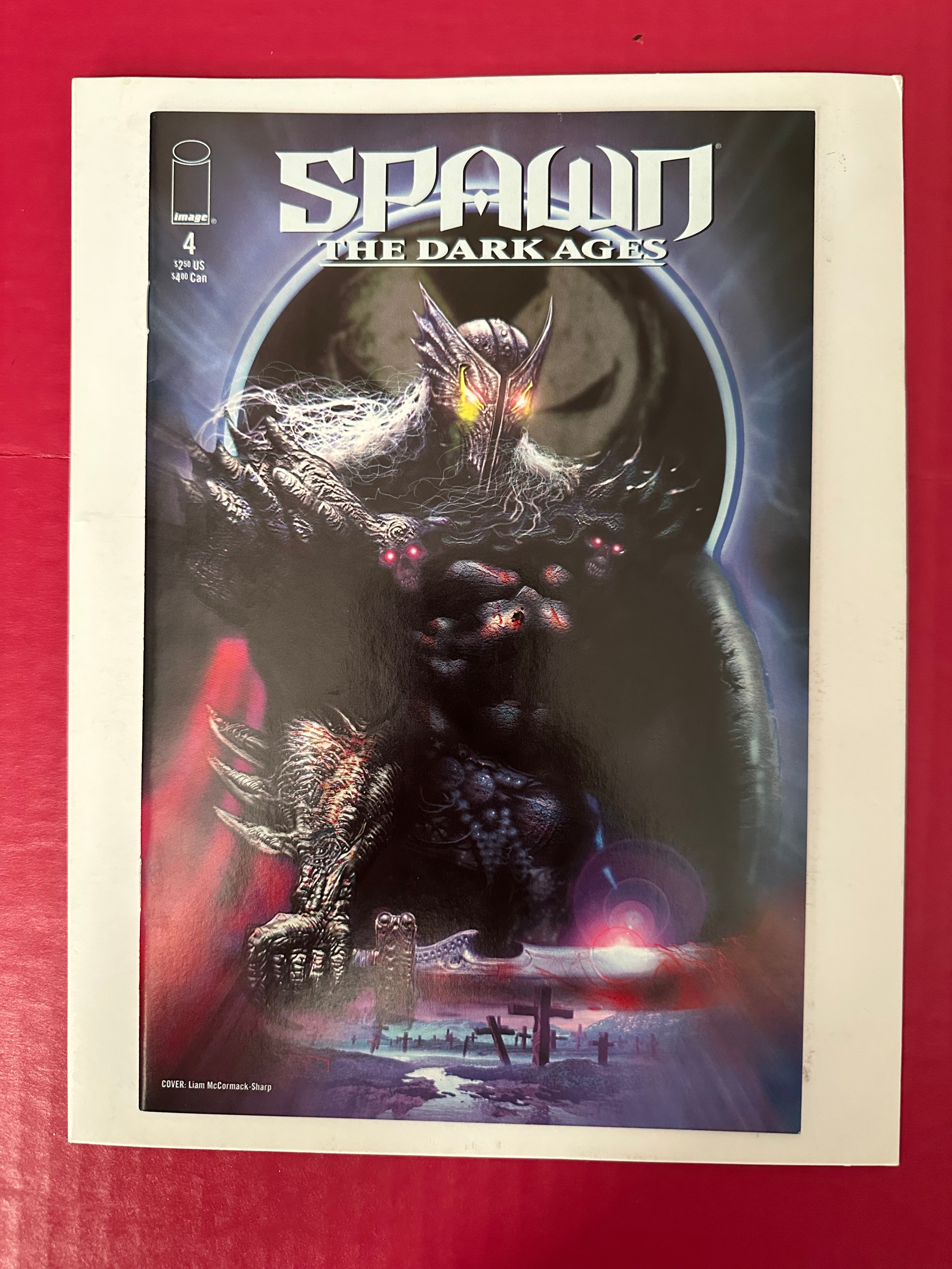 Spawn: The Dark Ages #4 (1999) Liam McCormick-Sharp Cover by Ugly Monkey Comics