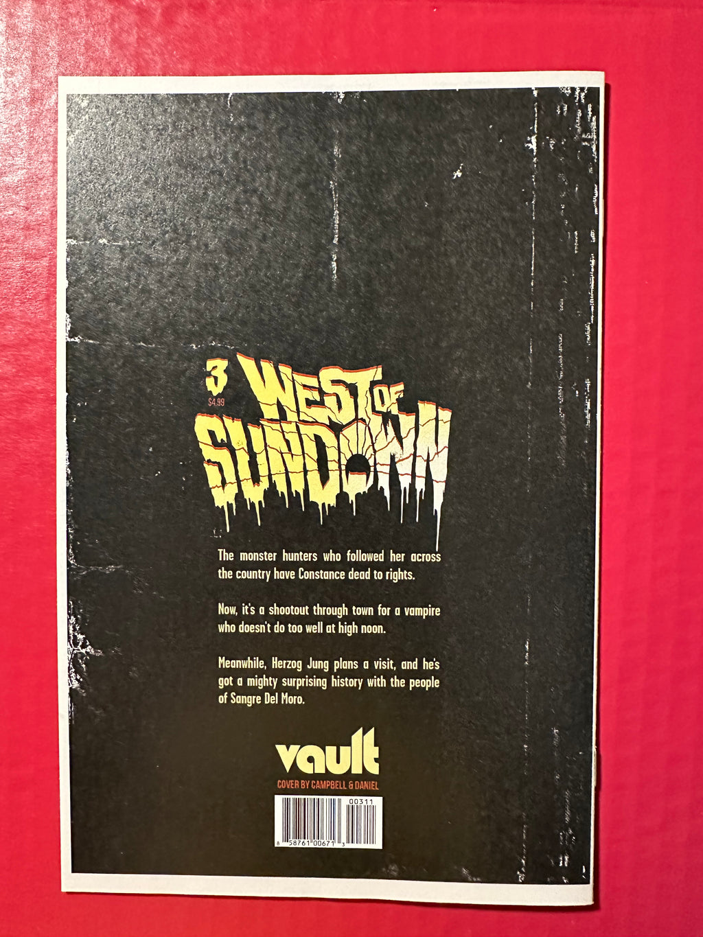 West of Sundown #3 (2022) Signed by Aaron Campbell by Ugly Monkey Comics