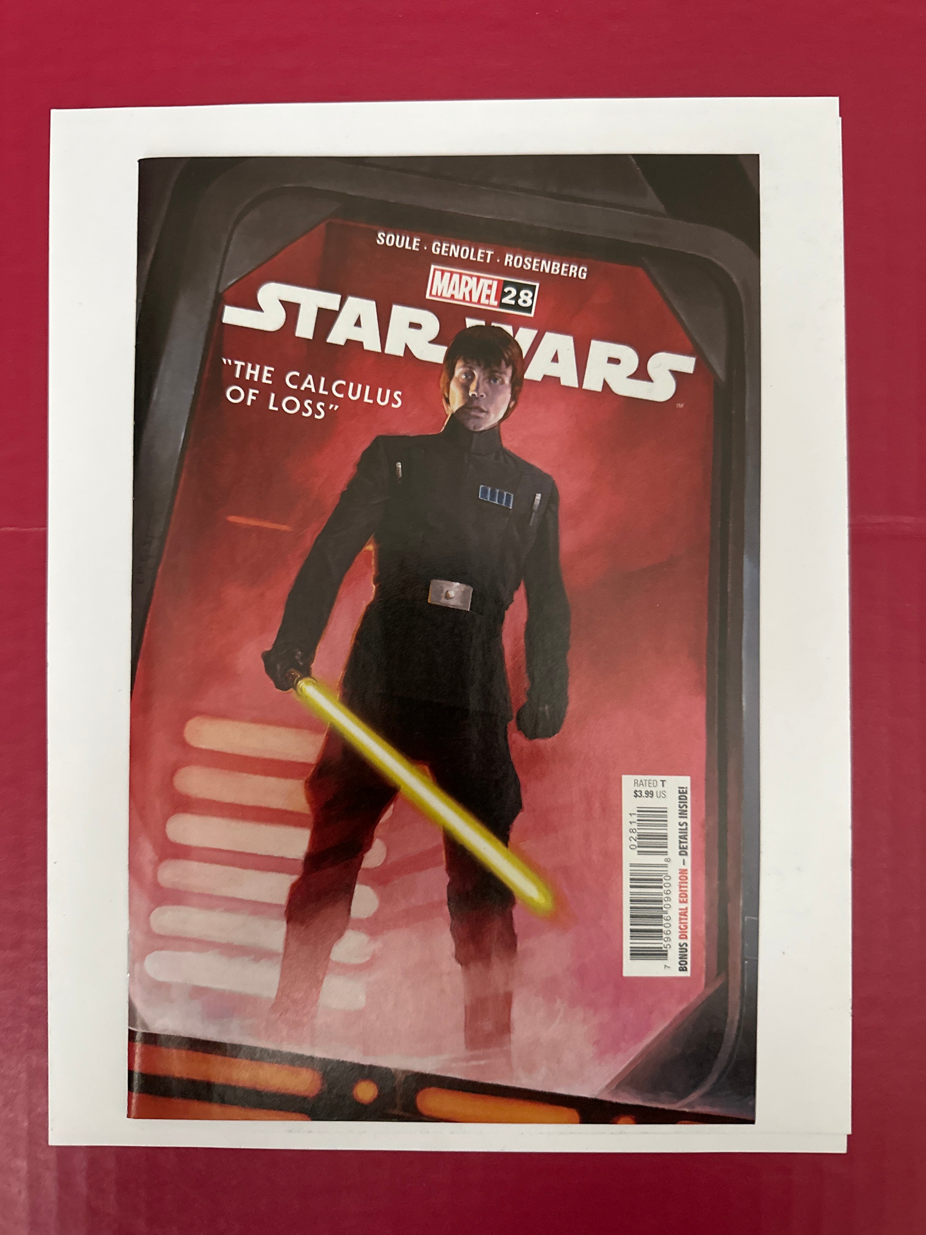 Star Wars Vol 3 #28 Marvel Comics 2021 Darth Vader Luke Skywalker by Ugly Monkey Comics