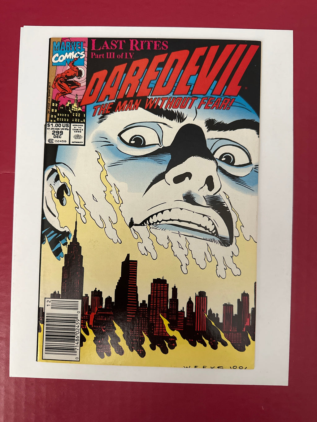 Daredevil, Vol. 1 #299B (1991) Newstand by Ugly Monkey Comics