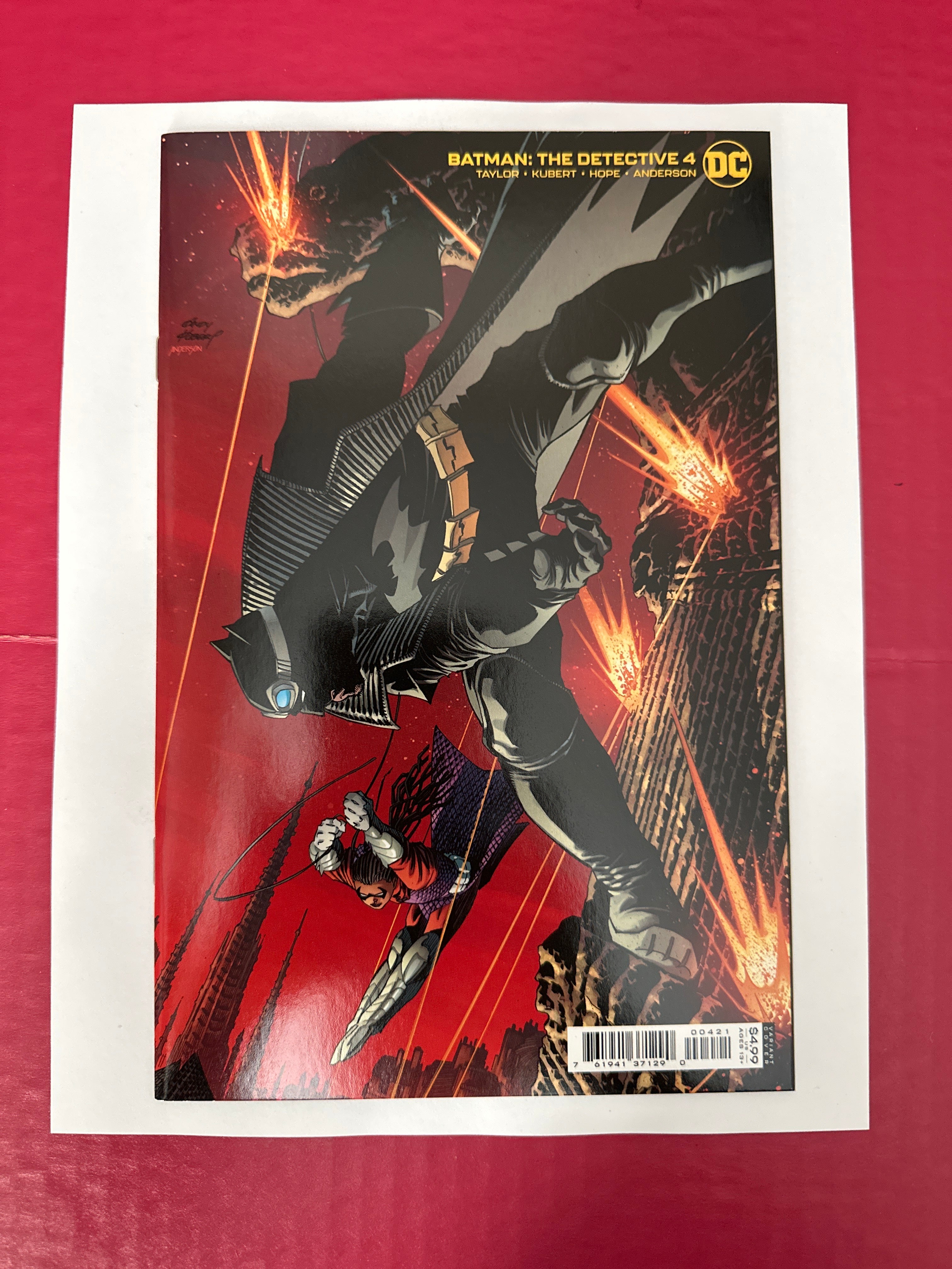 Batman: The Detective #4B (DC Comics 2021) Variant Andy Kubert Card Stock Cover by Ugly Monkey Comics