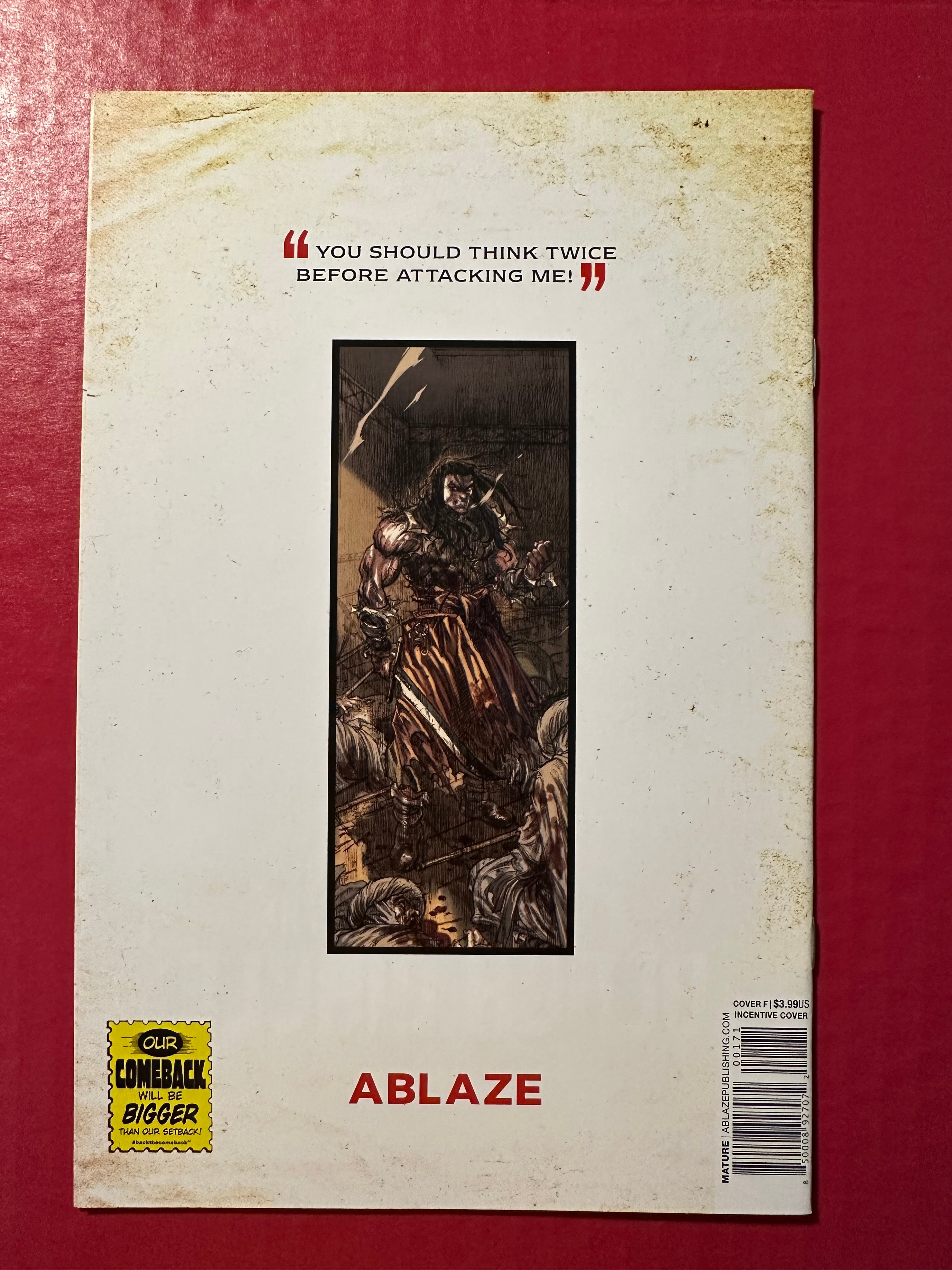 The Cimmerian: The People of the Black Circle #1 (2020) Andolfo Virgin Incentive Cover by Ugly Monkey Comics