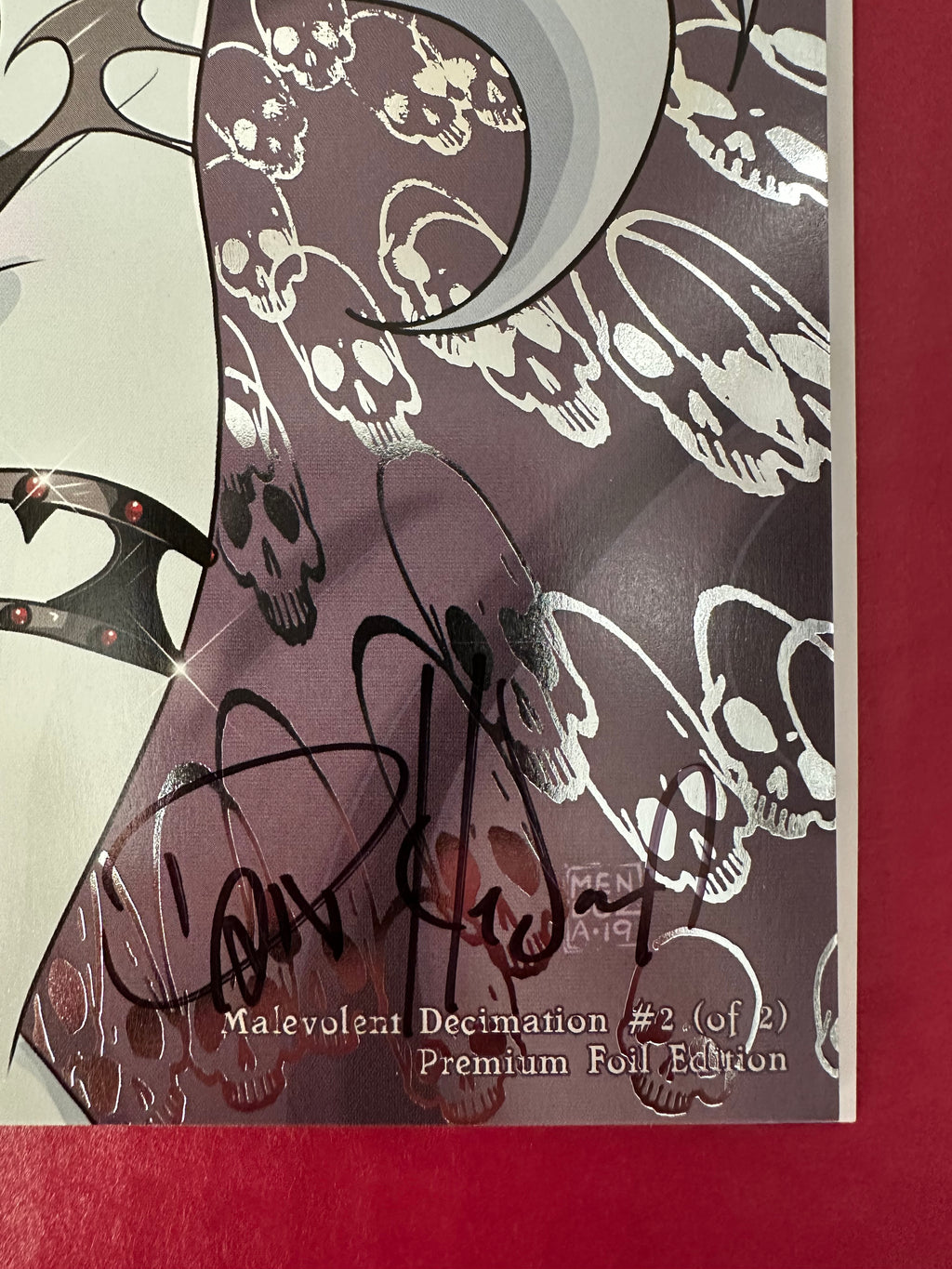 Lady Death: Malevolent Decimation #2 (2021) Dan Mendoza Premium Foil Variant Signed by Dan Mendoza