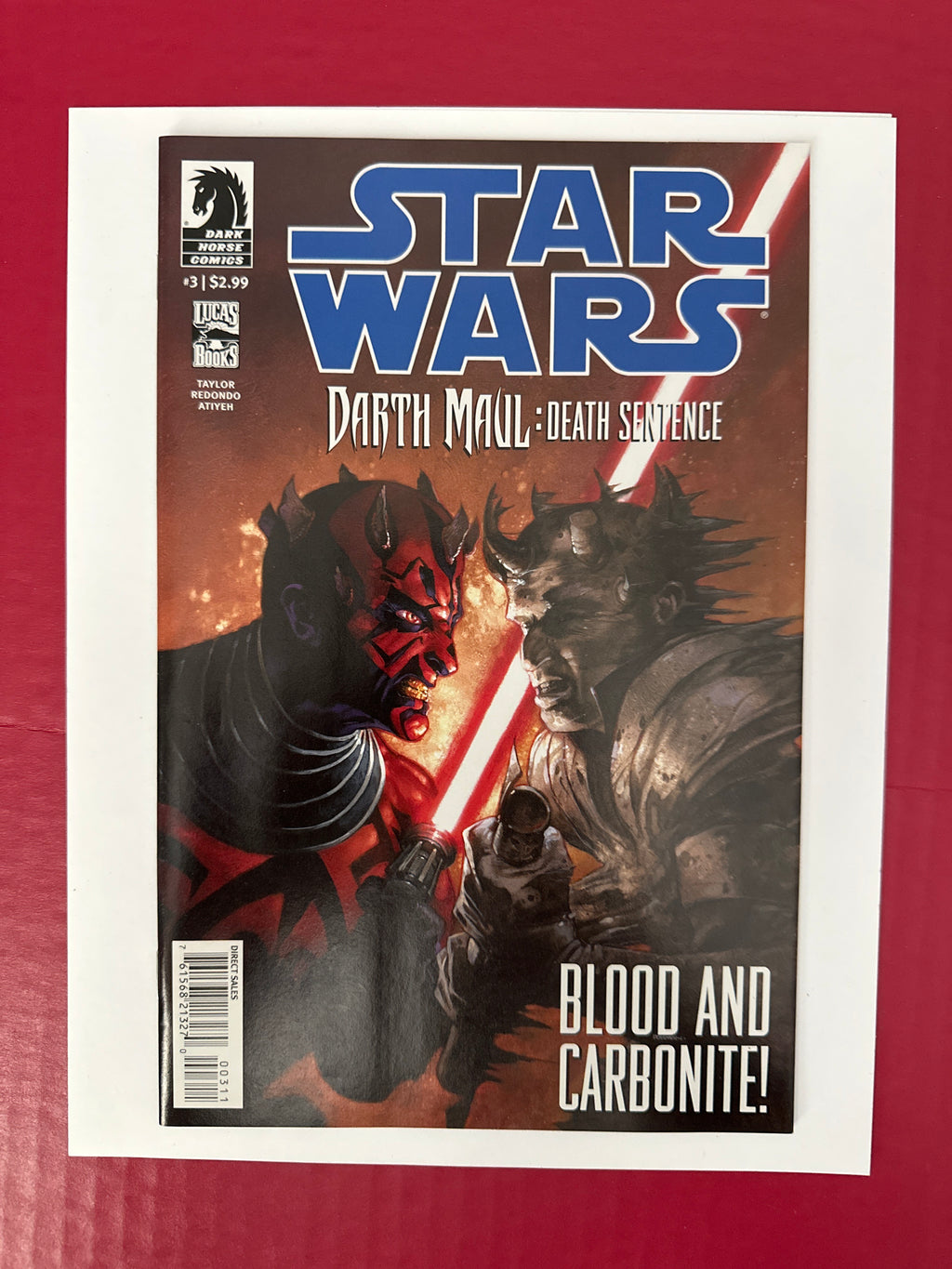 Star Wars Darth Maul Death Sentence Issue 3 Dark Horse Comics 2012 by Ugly Monkey Comics