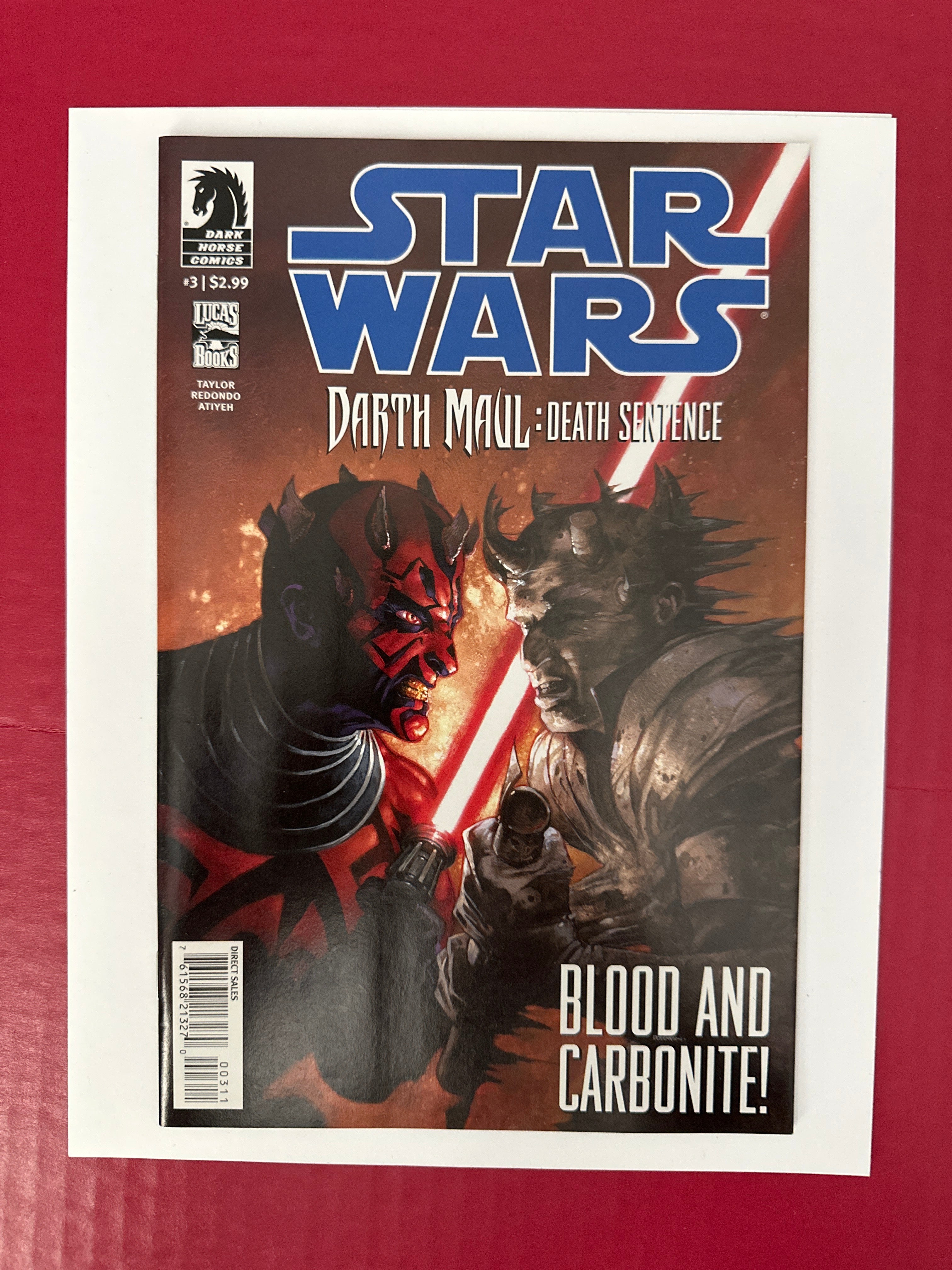 Star Wars Darth Maul Death Sentence Issue 3 Dark Horse Comics 2012 by Ugly Monkey Comics