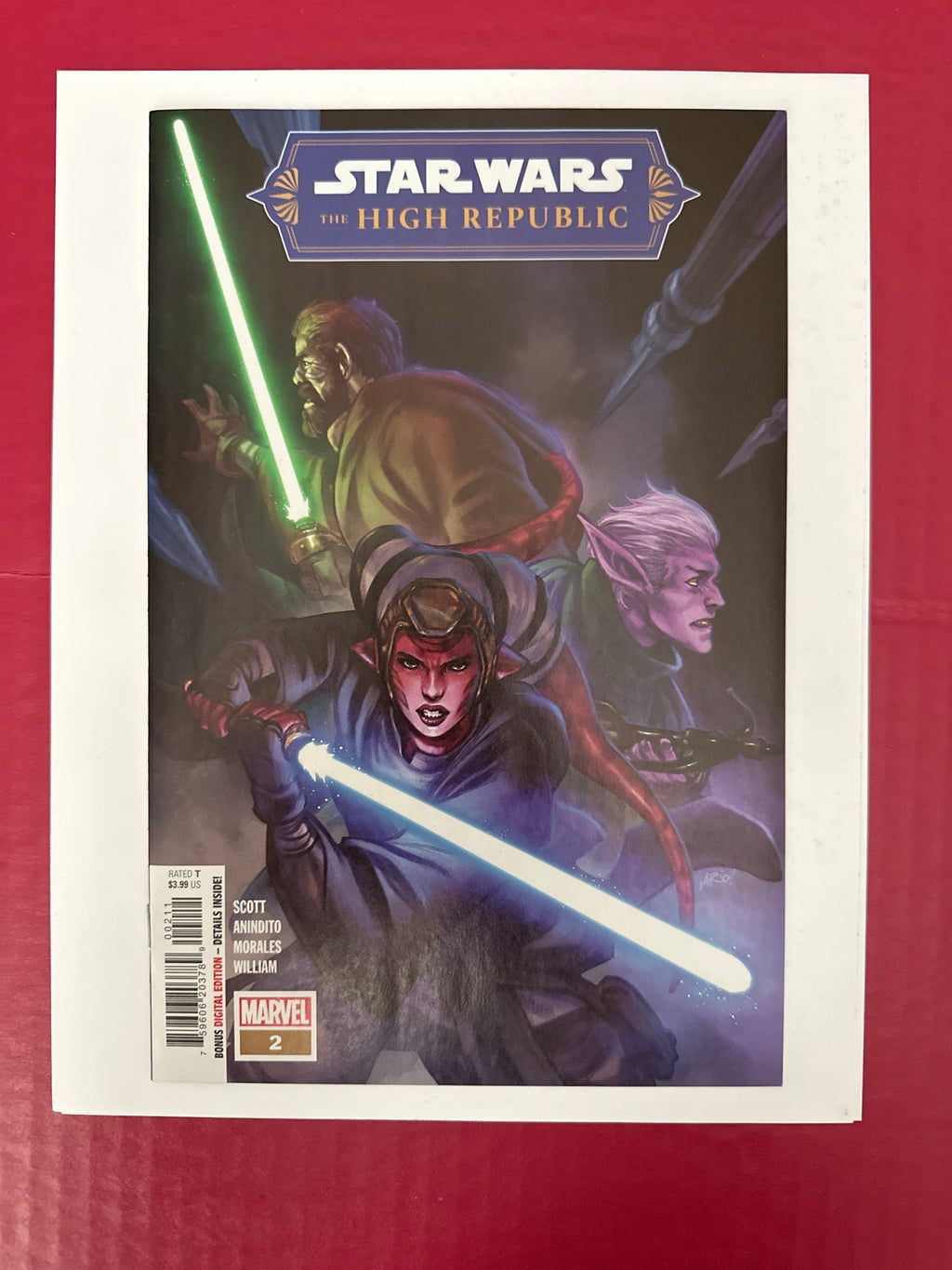 Star Wars: The High Republic, Vol. 2 #2A (Marvel Comics 2022) 1st team app. The Path of the Open Hand, 1st team app. Twinkle Sisters by Ugly Monkey Comics