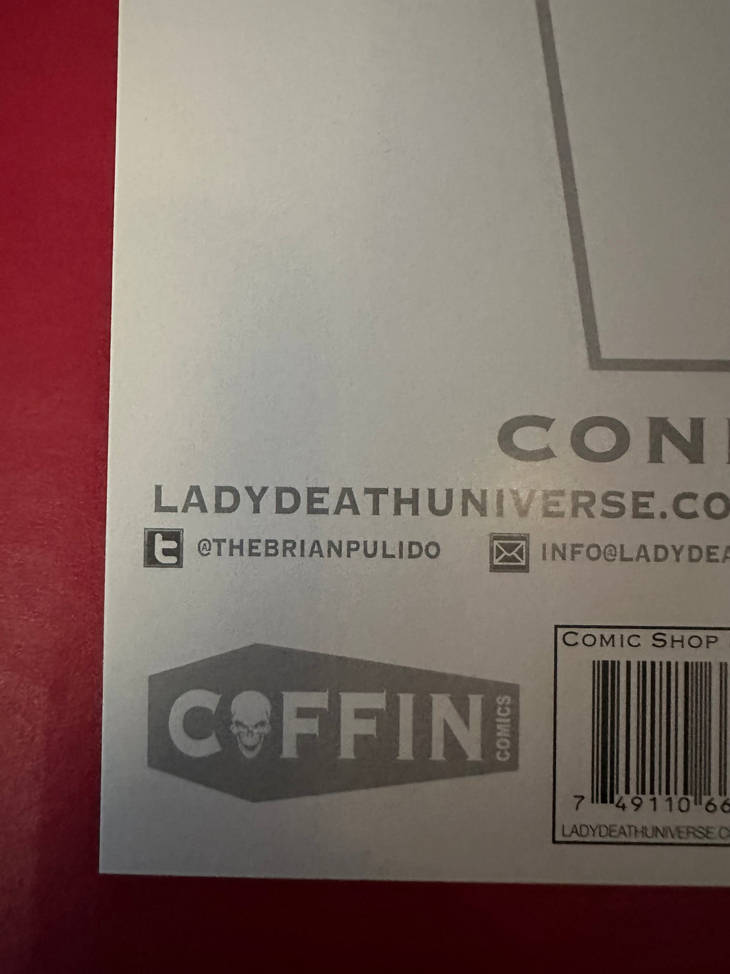 Lady Death: Unholy Ruin #2 (2018) Incentive Edition Signed by Dan Mendoza