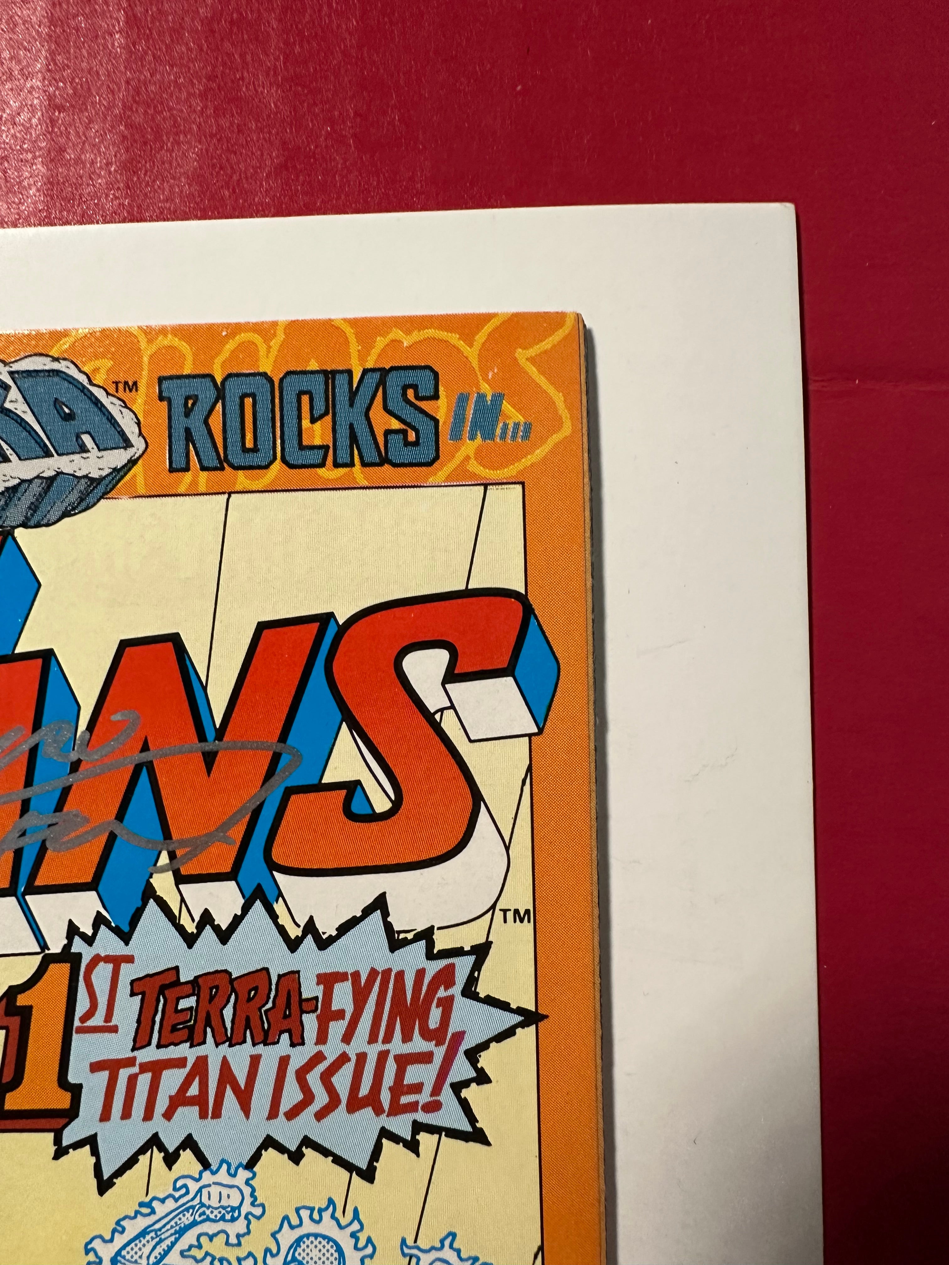Team Titans #1 (1992) Key Signed by Marv Wolfman