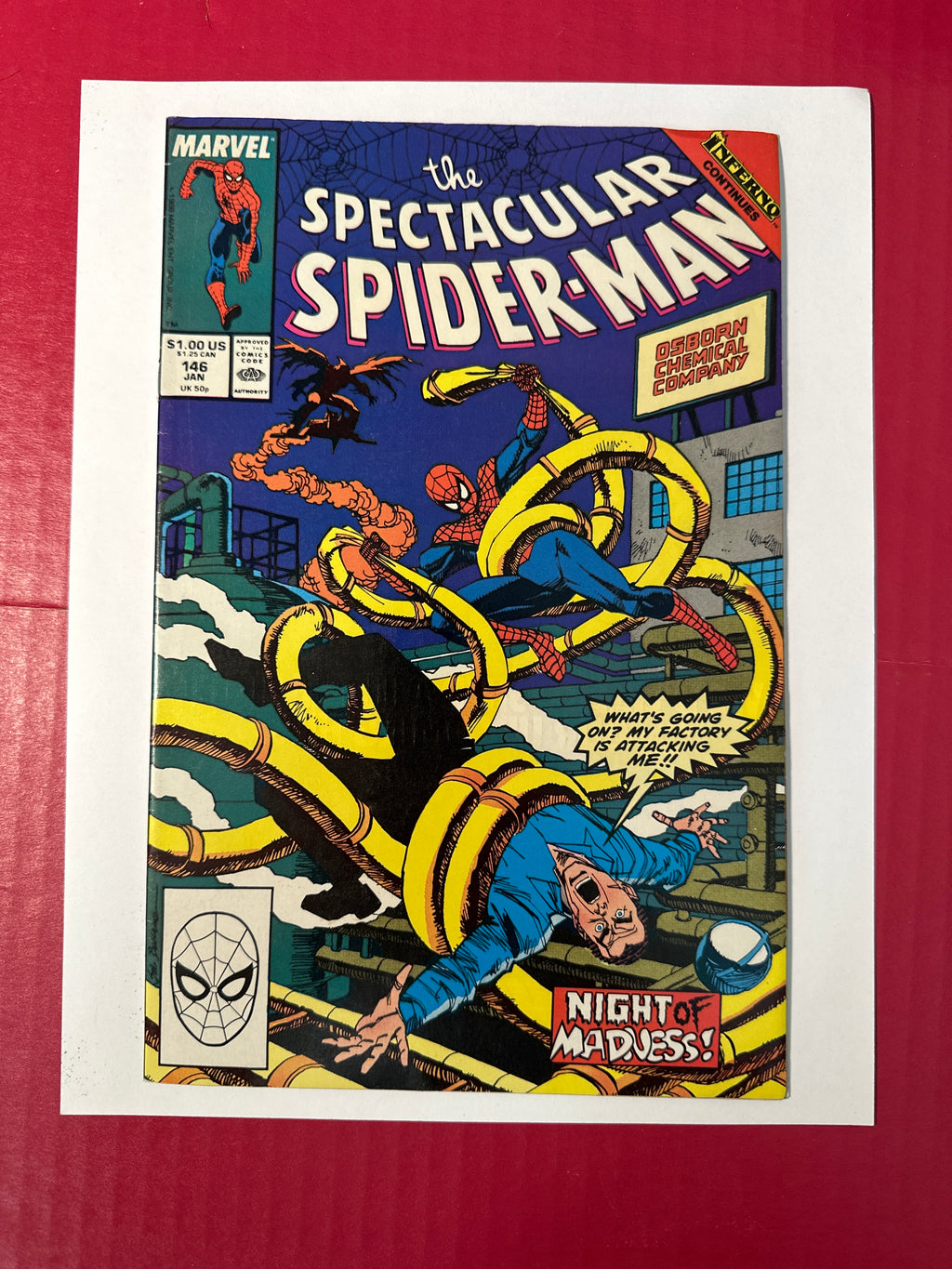 The Spectacular Spider-Man, Vol. 1 #146 (Marvel Comics 1988) Direct Edition by Ugly Monkey Comics