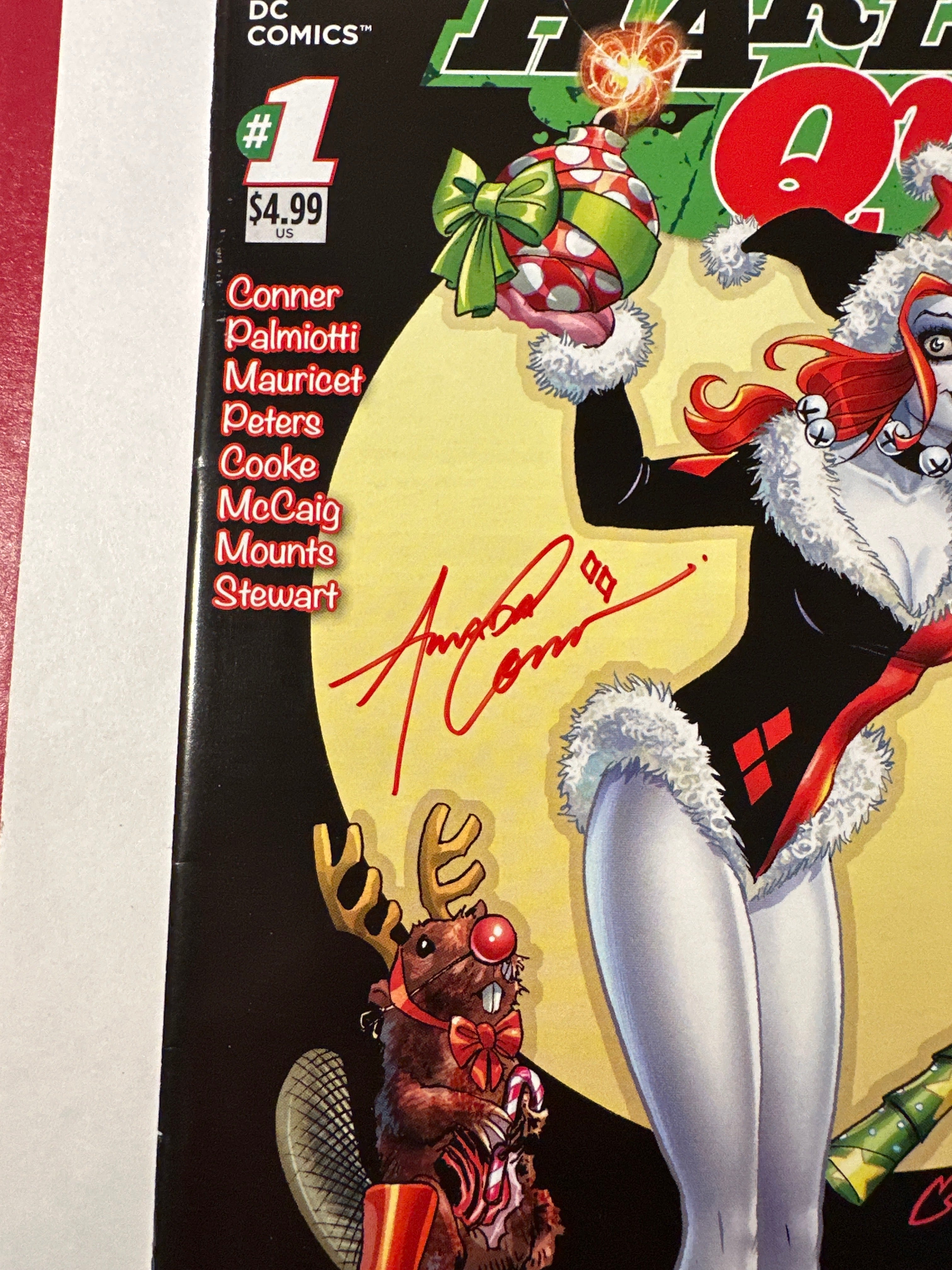Harley Quinn Holiday Special #1A (DC Comics 2014) Double Signed Conner & Palmiotti by Ugly Monkey Comics