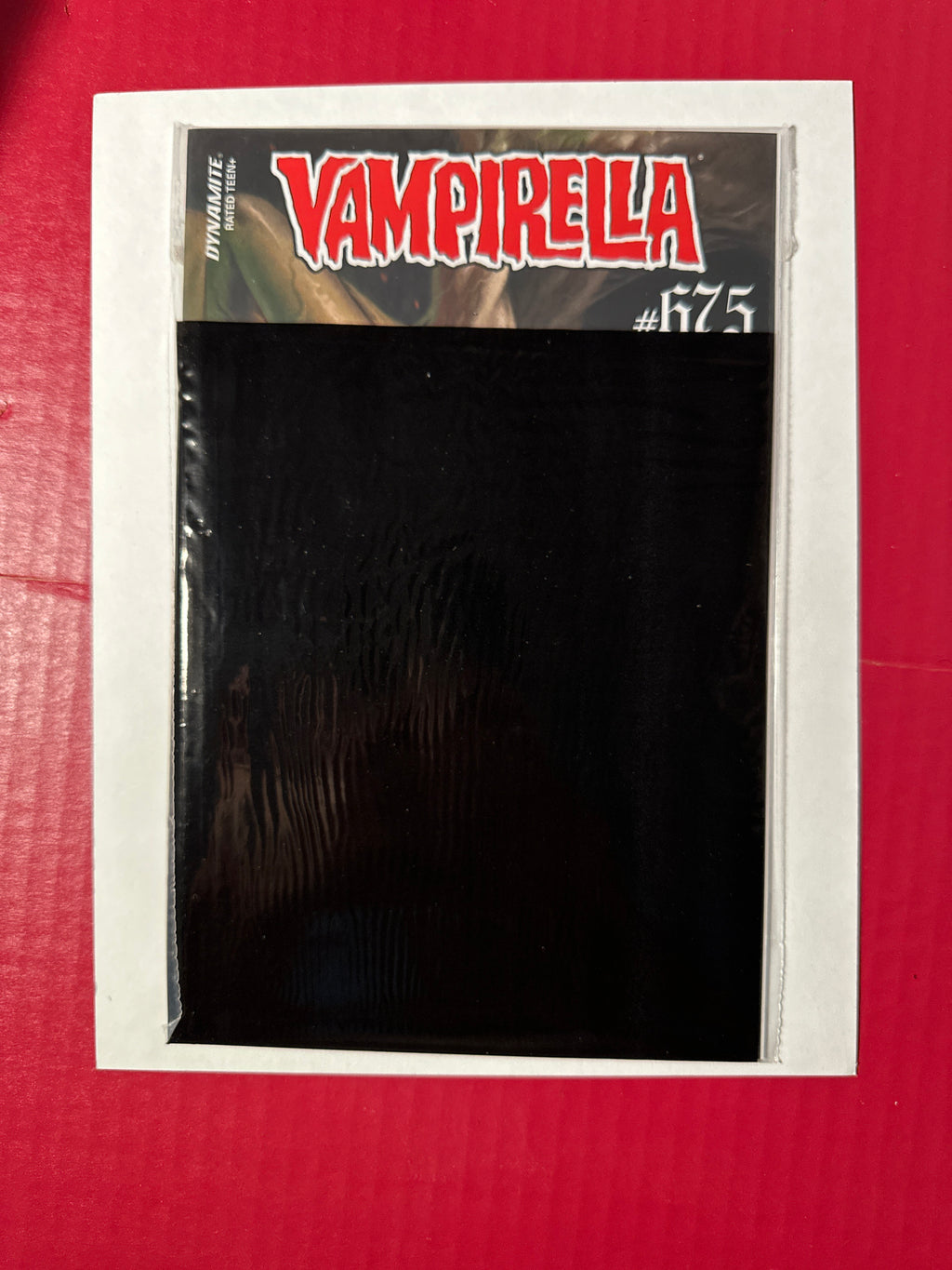 Vampirella Vol 8 #675 (2025) Incentive Lucio Parrillo Mature Black Bag Cover With Polybag by Ugly Monkey Comics