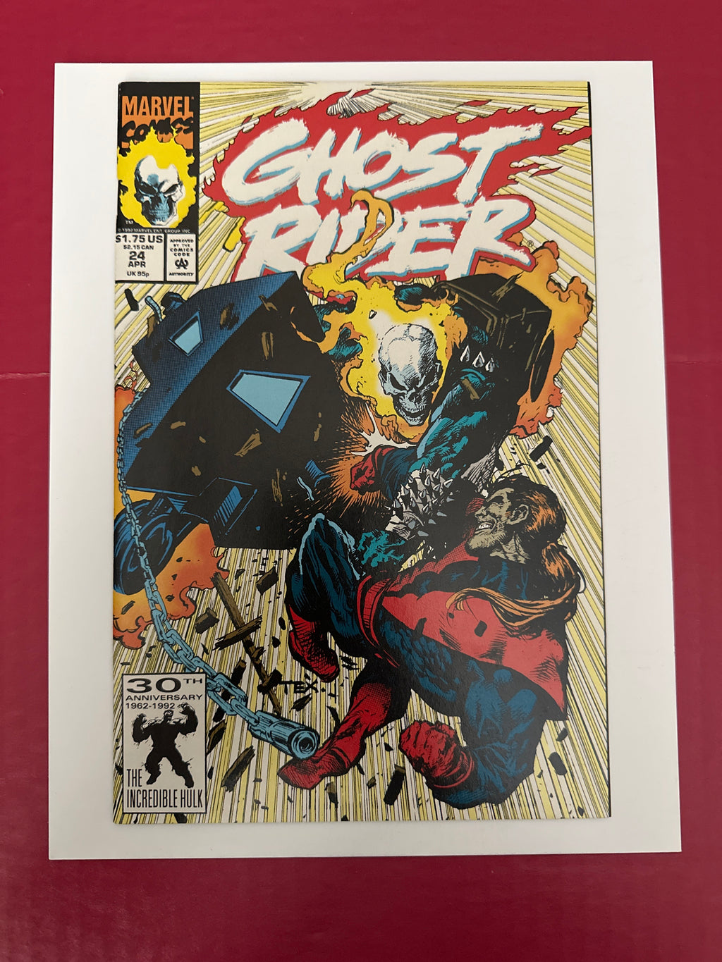 Ghost Rider, Vol. 2 (1990-1998) #24A (Marvel Comics 1992) by Ugly Monkey Comics