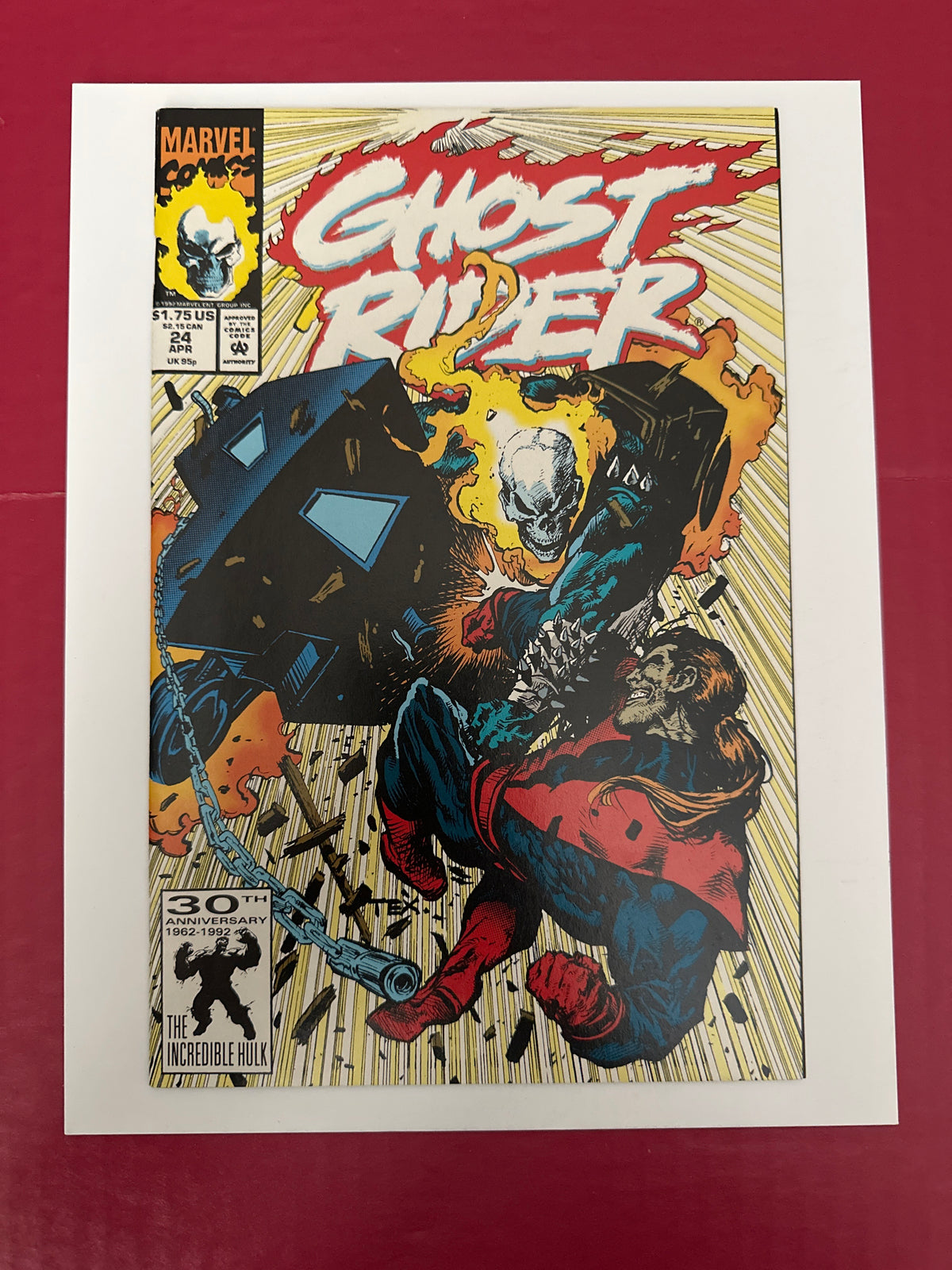 Ghost Rider, Vol. 2 (1990-1998) #24A (Marvel Comics 1992) by Ugly Monkey Comics