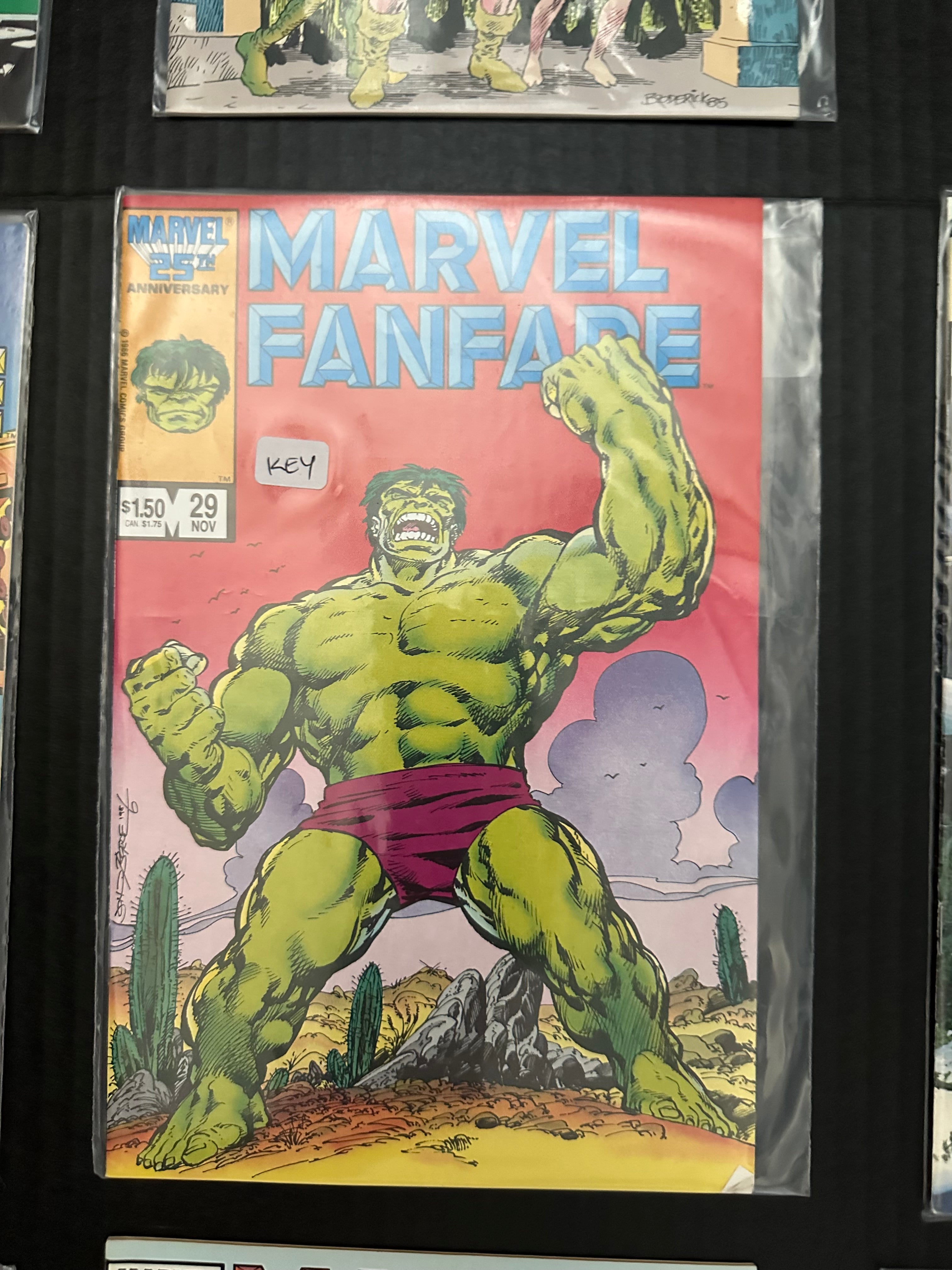 Lot of 33 Marvel Fanfare comics (1982 - 1988) 3 Key Issues by Ugly Monkey Comics