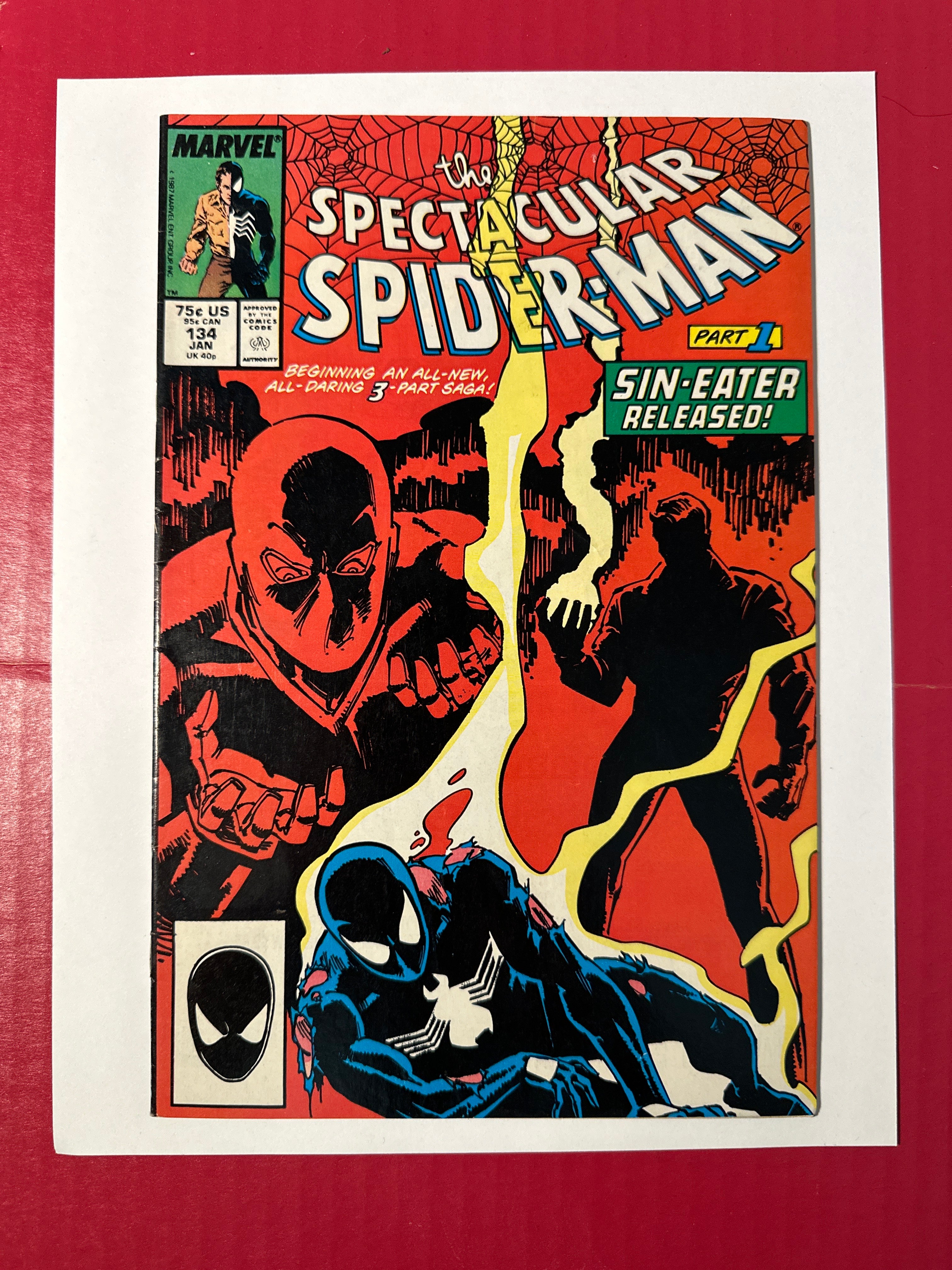 The Spectacular Spider-Man, Vol. 1 #134 (Marvel Comics 1988) Direct Edition by Ugly Monkey Comics