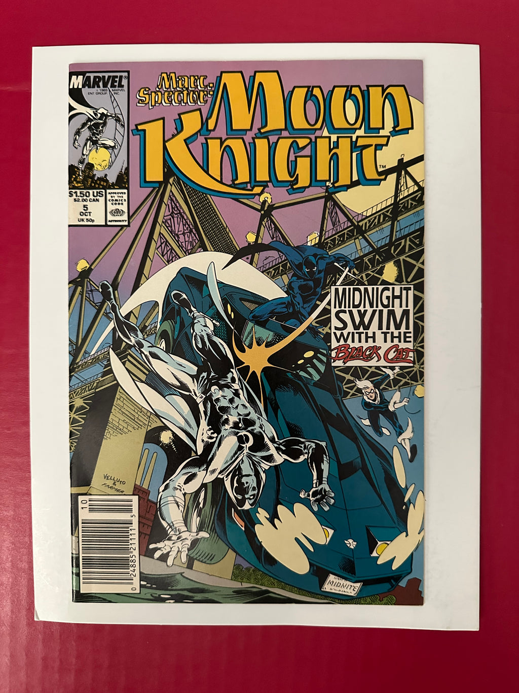 Marc Spector: Moon Knight #5 (1989) Newsstand by Ugly Monkey Comics